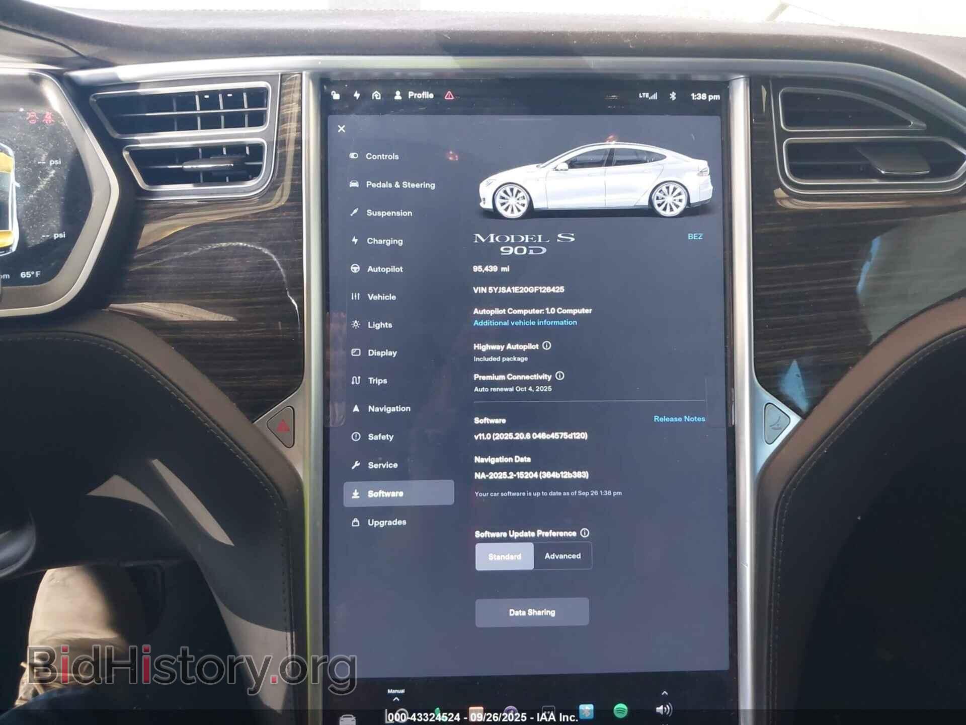 2016 TESLA MODEL S - VIN: 5YJSA1E20GF126425 - Фото 7