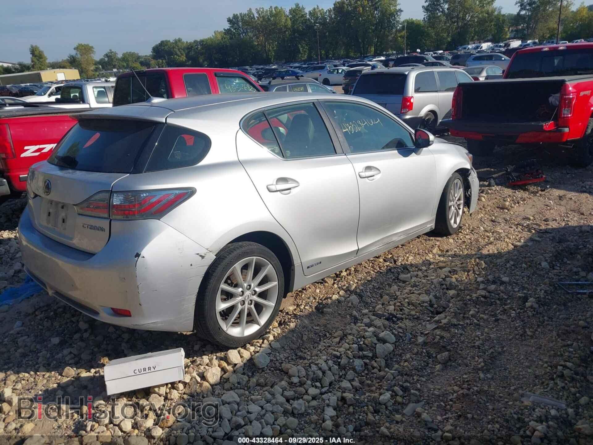 2012 LEXUS CT 200H - VIN: JTHKD5BH8C2084959 - Фото 4