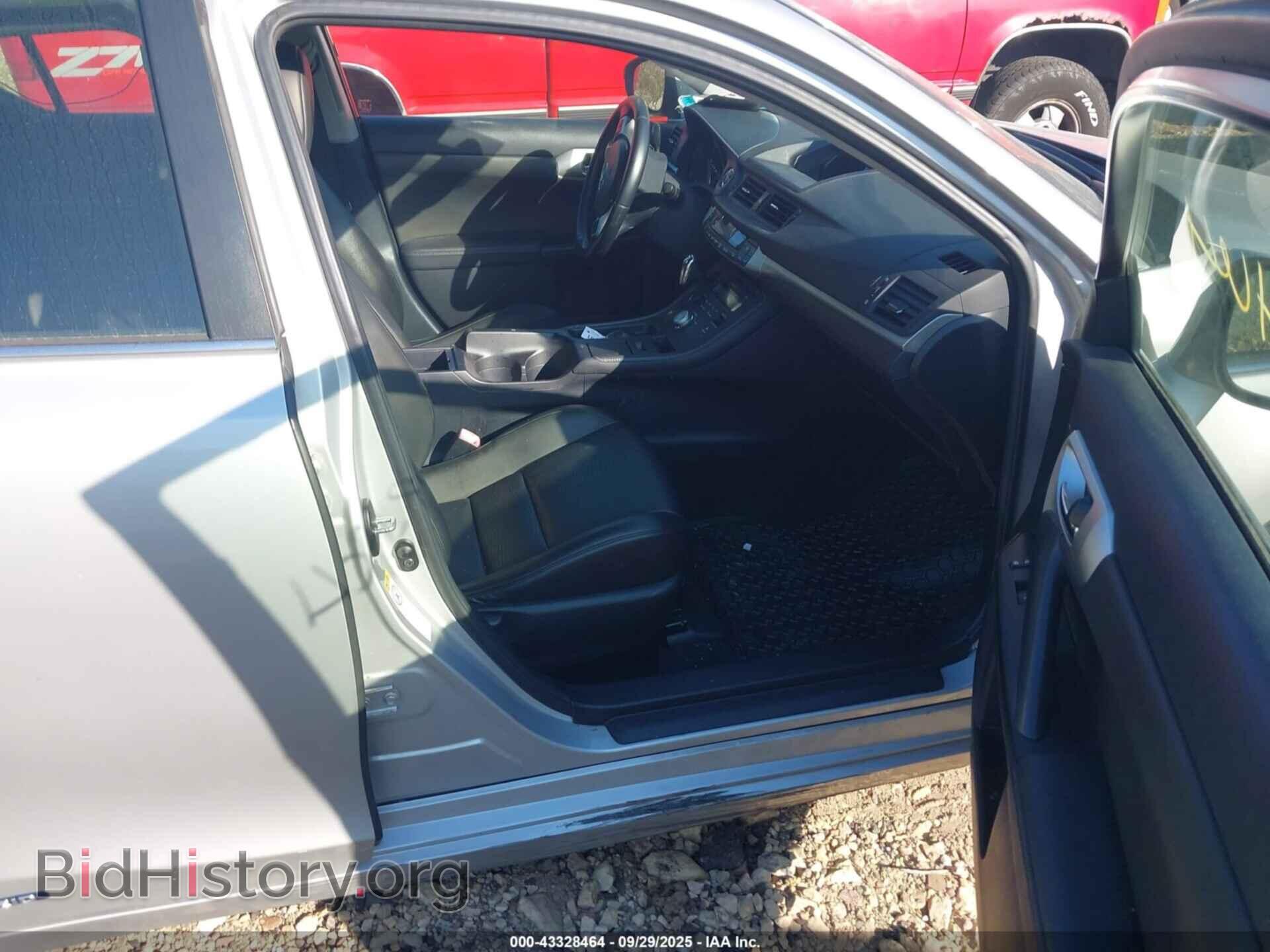 2012 LEXUS CT 200H - VIN: JTHKD5BH8C2084959 - Фото 5