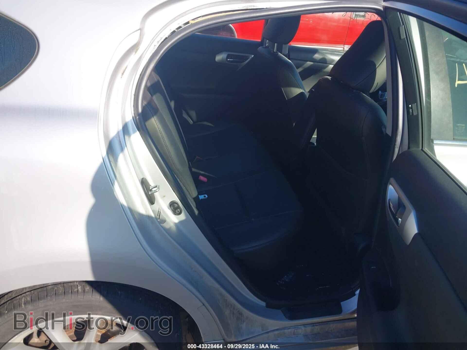 2012 LEXUS CT 200H - VIN: JTHKD5BH8C2084959 - Фото 8