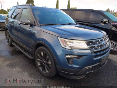 2019 Ford EXPLORER XLT, blue — VIN 1FM5K7D85KGB39863, IAAI