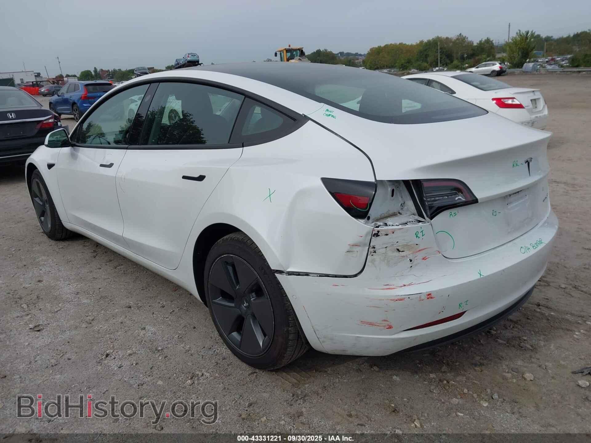 2022 TESLA MODEL 3 - VIN: 5YJ3E1EBXNF180157 - Фото 3