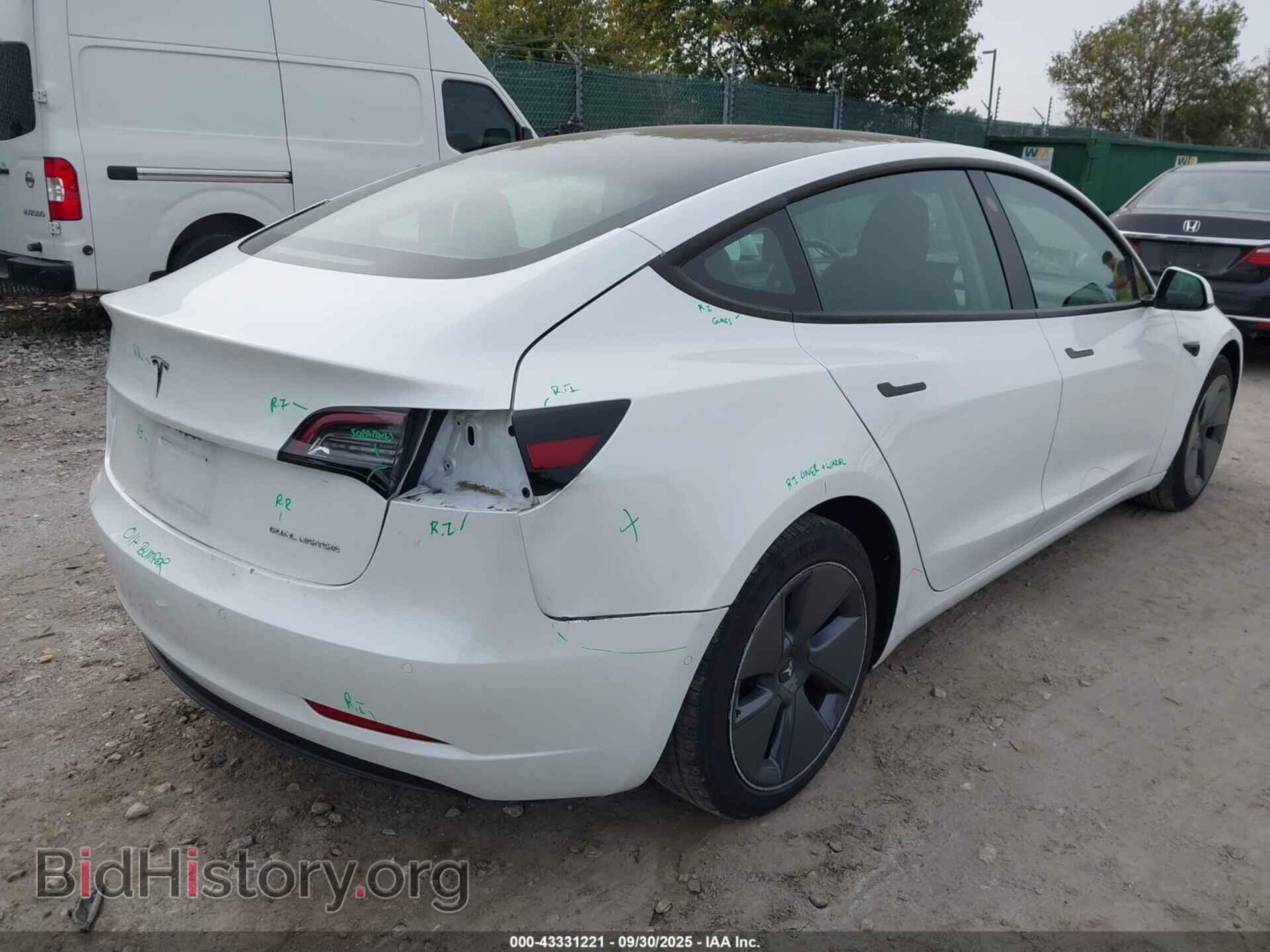 2022 TESLA MODEL 3 - VIN: 5YJ3E1EBXNF180157 - Фото 4