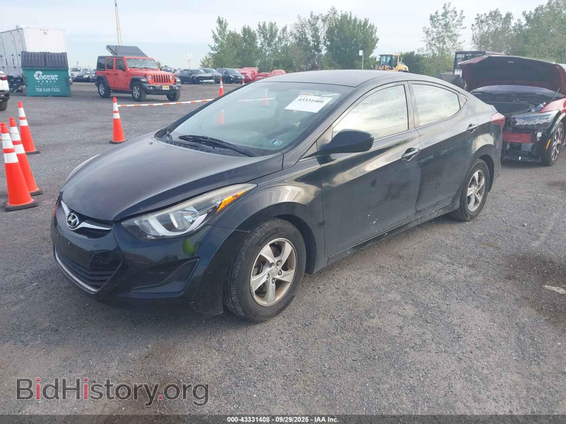 2014 HYUNDAI ELANTRA - VIN: KMHDH4AE9EU218770 - Фото 2