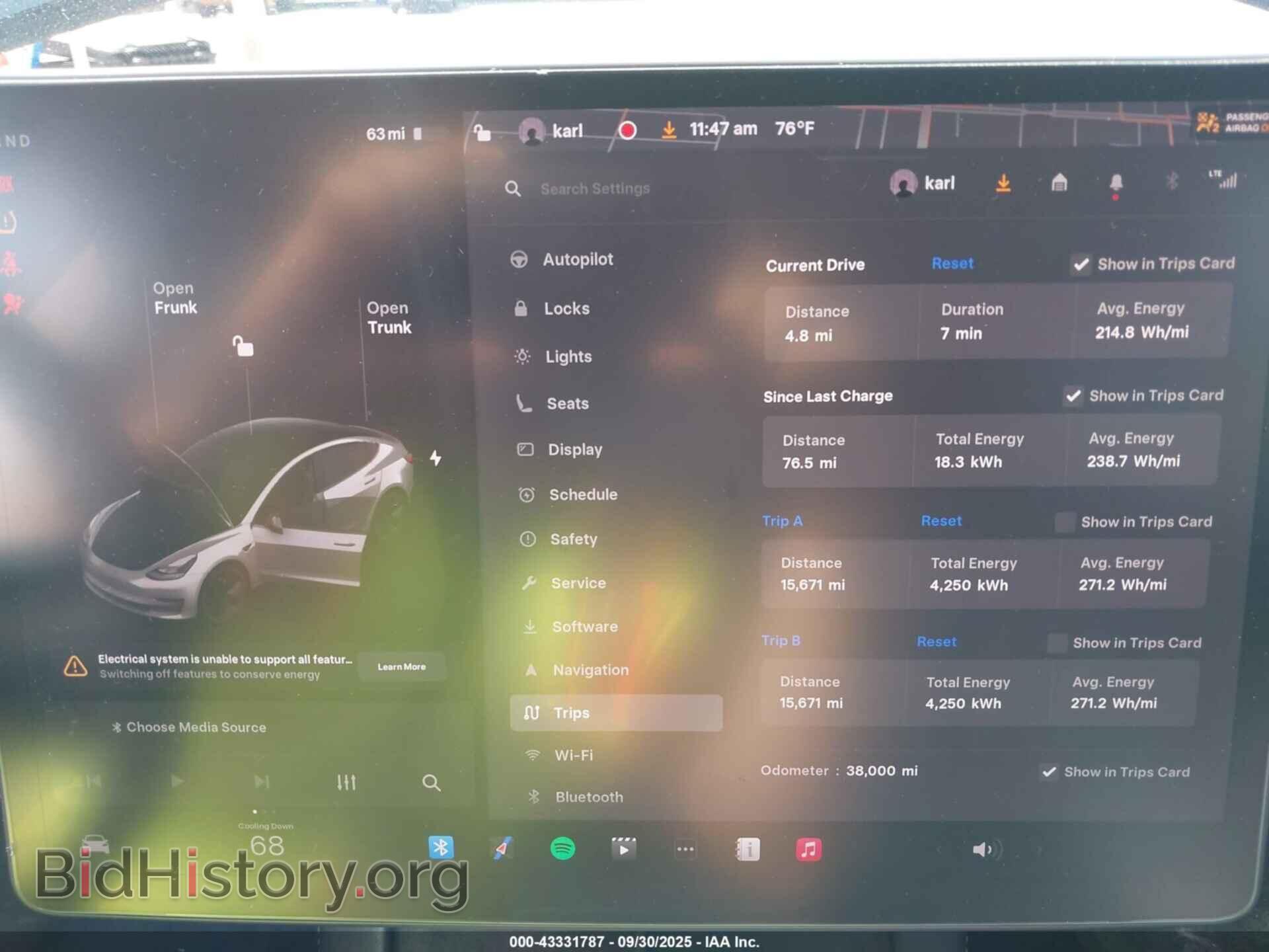 2022 TESLA MODEL 3 - VIN: 5YJ3E1EA0NF127314 - Фото 7
