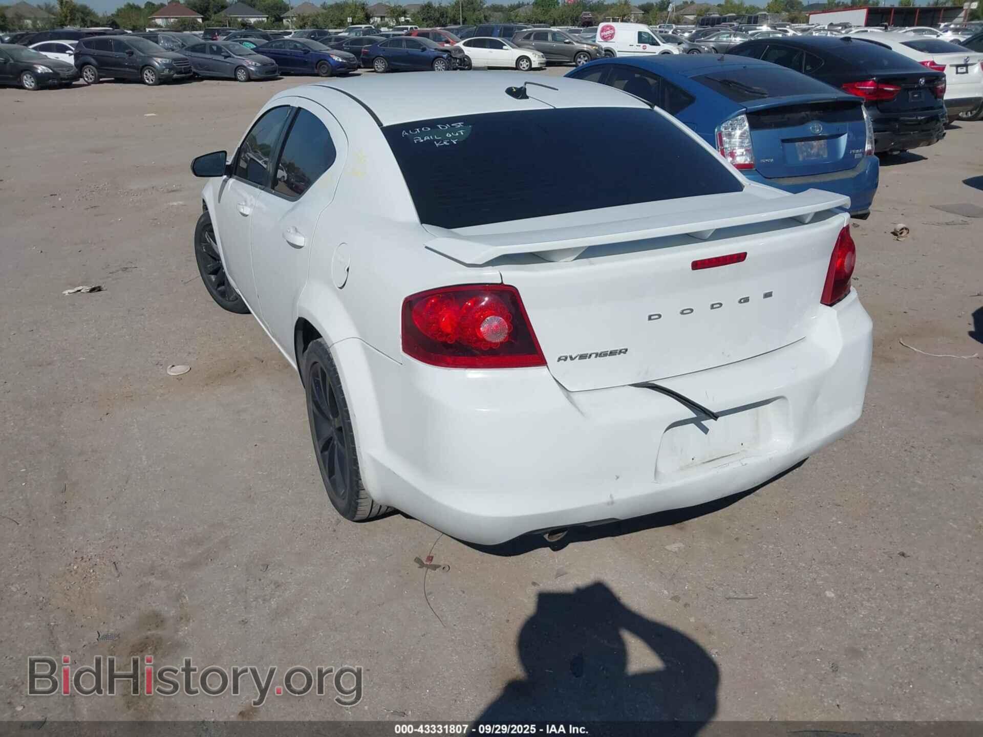 2014 DODGE AVENGER - VIN: 1C3CDZAG1EN104139 - Фото 3