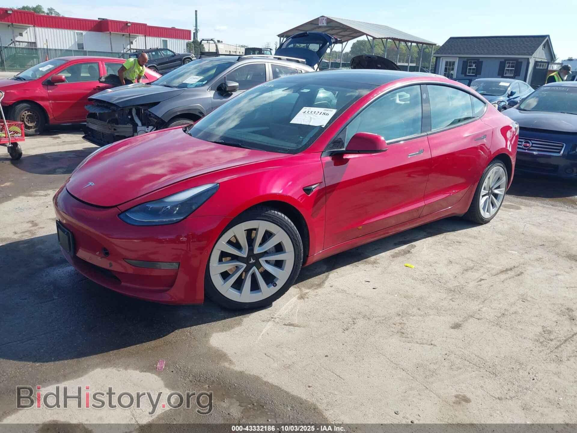 2022 TESLA MODEL 3 - VIN: 5YJ3E1EB7NF114665 - Фото 2