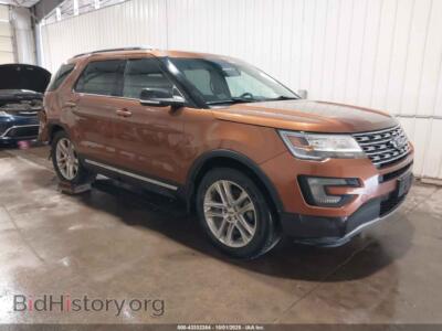 2017 Ford EXPLORER XLT, orange — VIN 1FM5K8D80HGB31717, IAAI