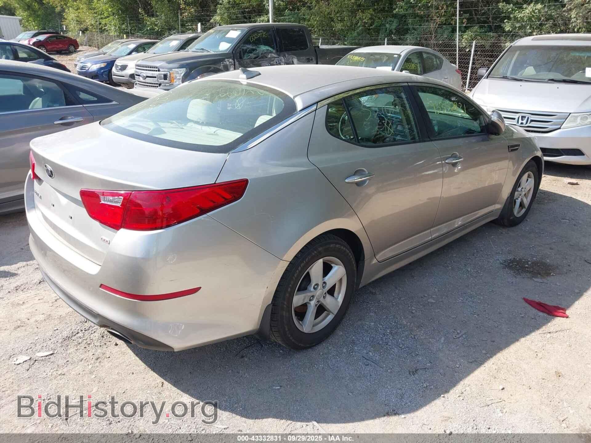 2015 KIA OPTIMA - VIN: KNAGM4A76F5527622 - Фото 4
