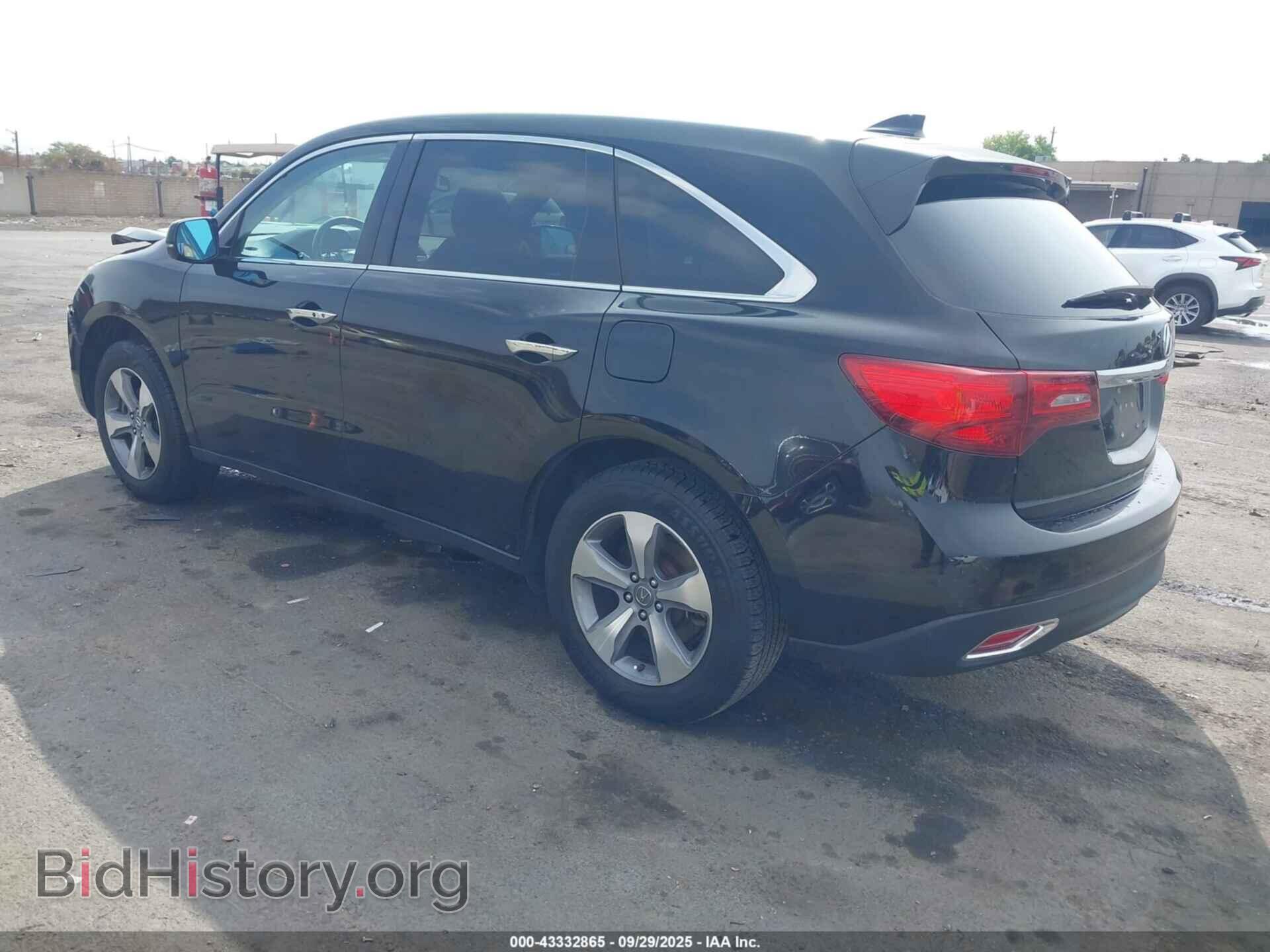 2014 ACURA MDX - VIN: 5FRYD3H22EB014701 - Фото 3
