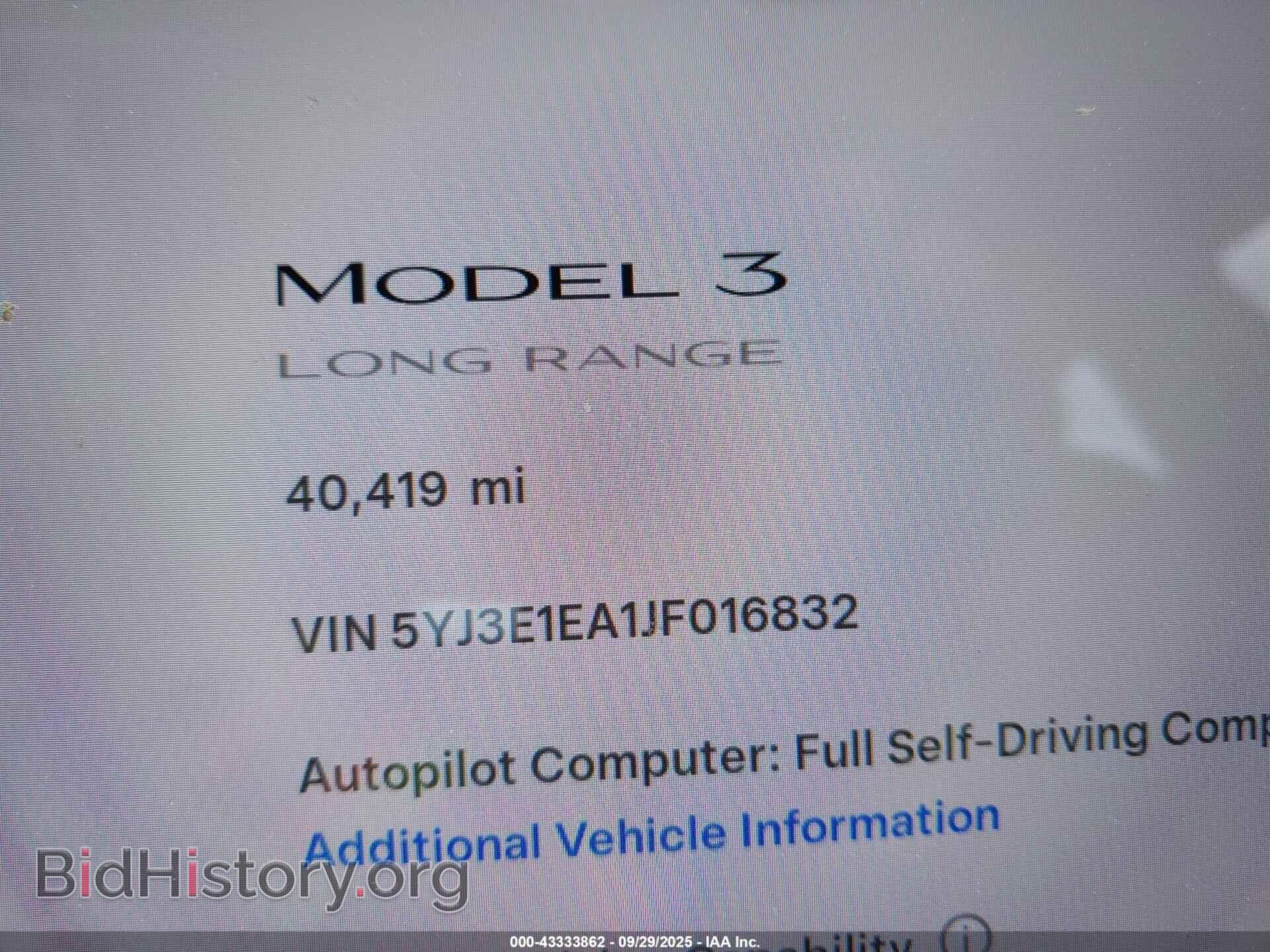 2018 TESLA MODEL 3 - VIN: 5YJ3E1EA1JF016832 - Photo 15