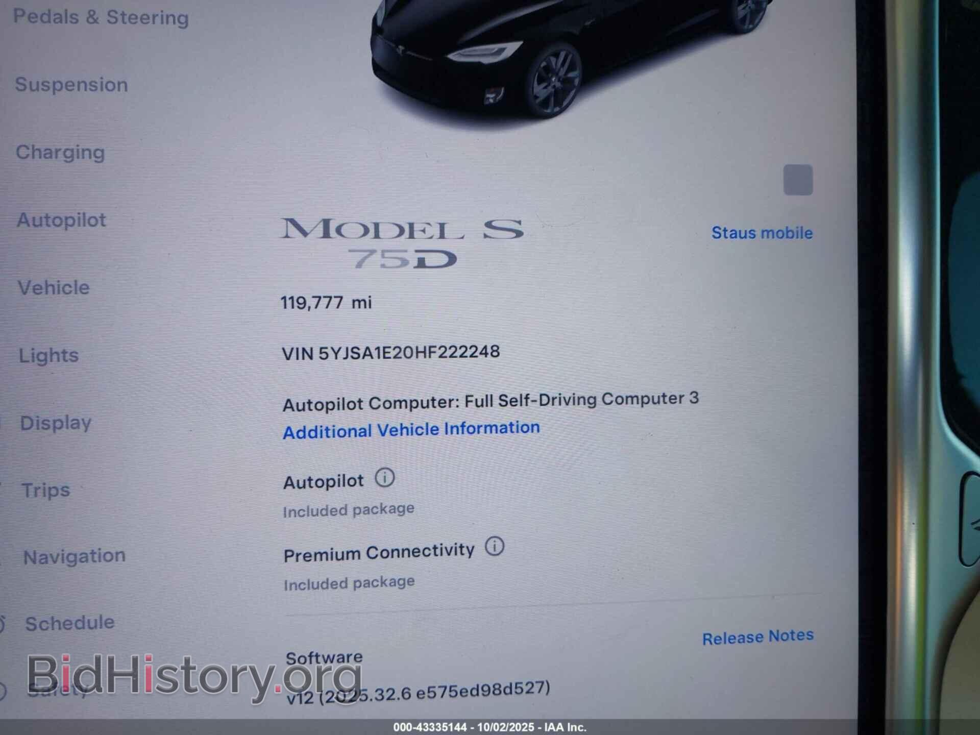 2017 TESLA MODEL S - VIN: 5YJSA1E20HF222248 - Photo 14