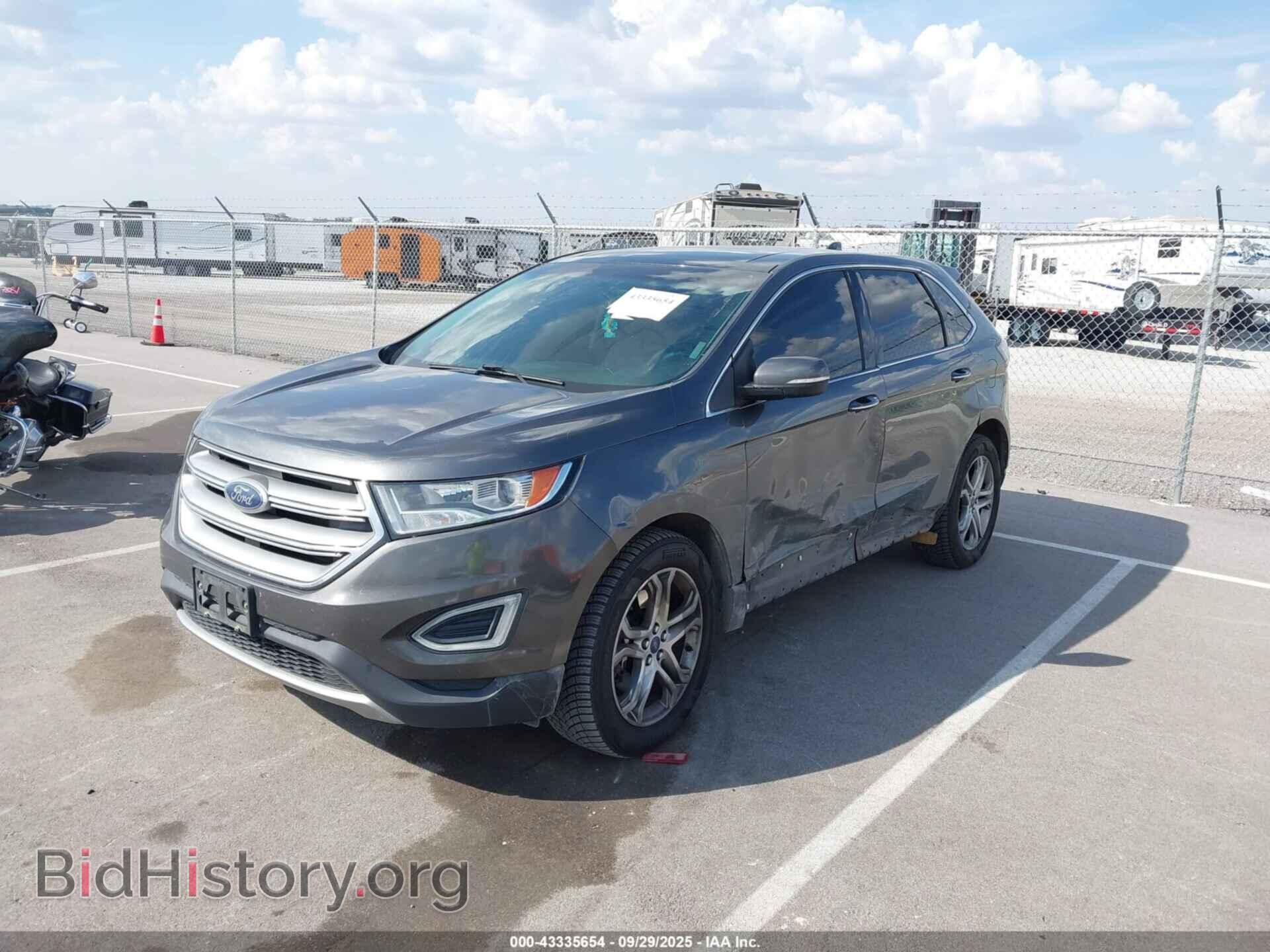 2015 FORD EDGE - VIN: 2FMTK4K9XFBB00930 - Фото 2