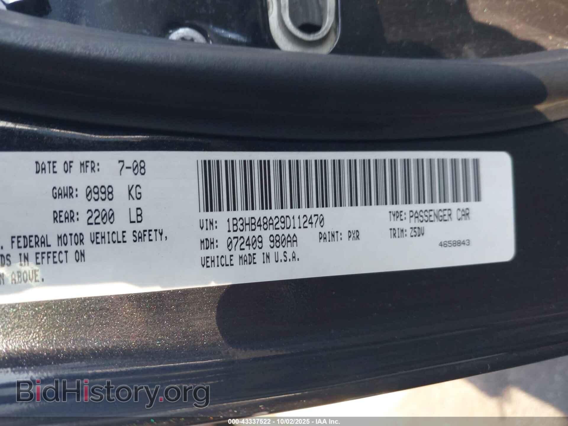 2009 DODGE CALIBER - VIN: 1B3HB48A29D112470 - Фото 9