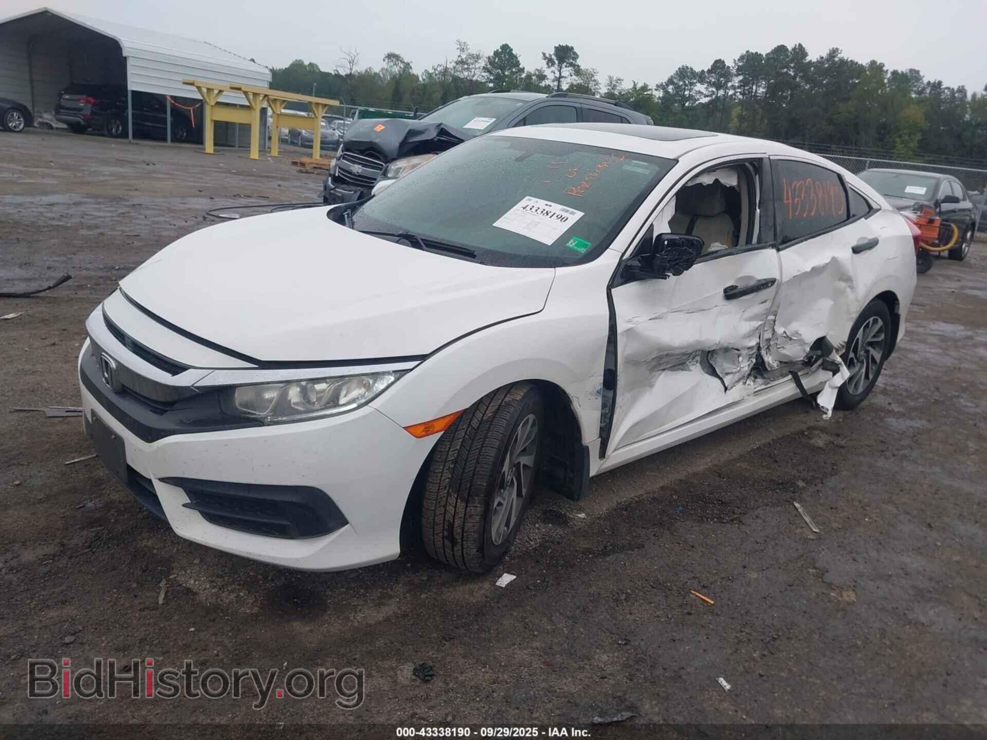 2016 HONDA CIVIC - VIN: 19XFC2F75GE243399 - Фото 2
