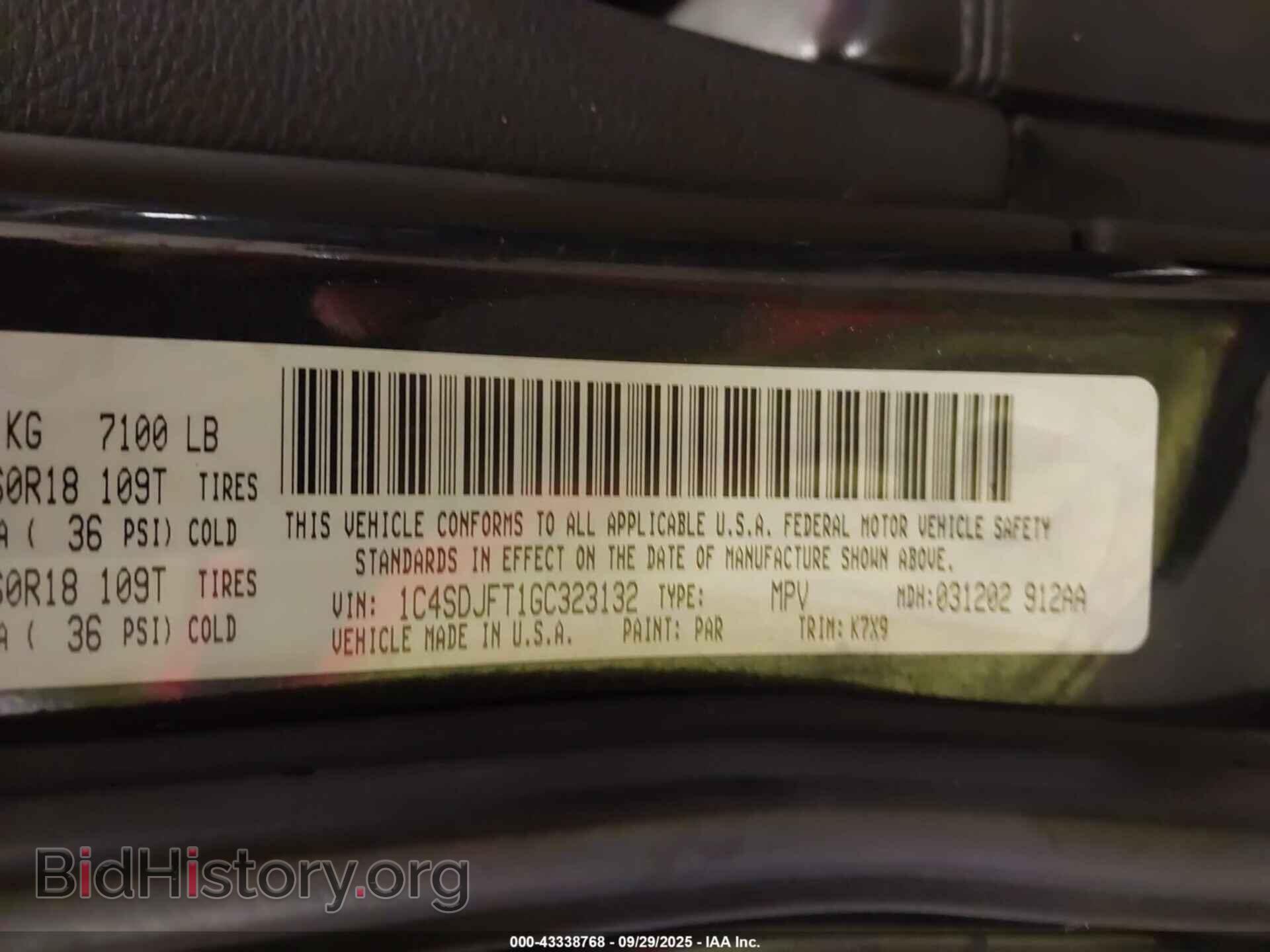 2016 DODGE DURANGO - VIN: 1C4SDJFT1GC323132 - Photo 9