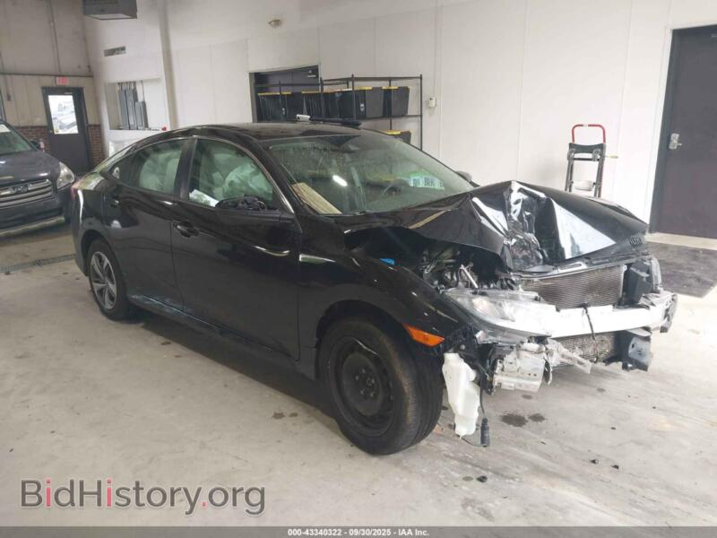 2019 Honda CIVIC LX (VIN 2HGFC2E68KH565767) — photo 1 of 16, IAAI, damage: front end