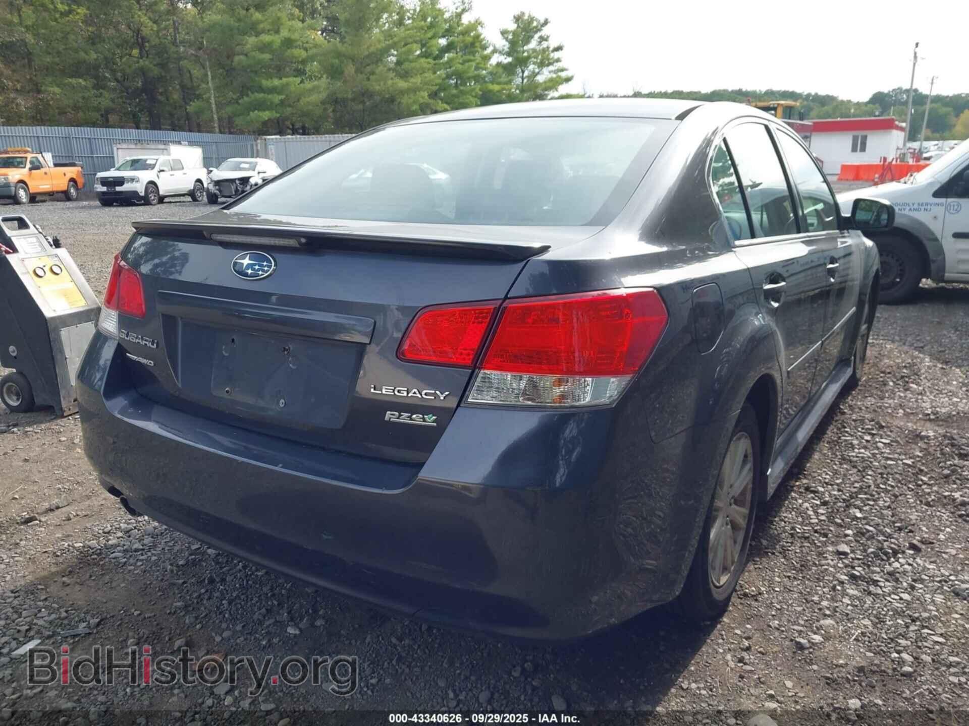 2012 SUBARU LEGACY - VIN: 4S3BMBC63C3010405 - Фото 4