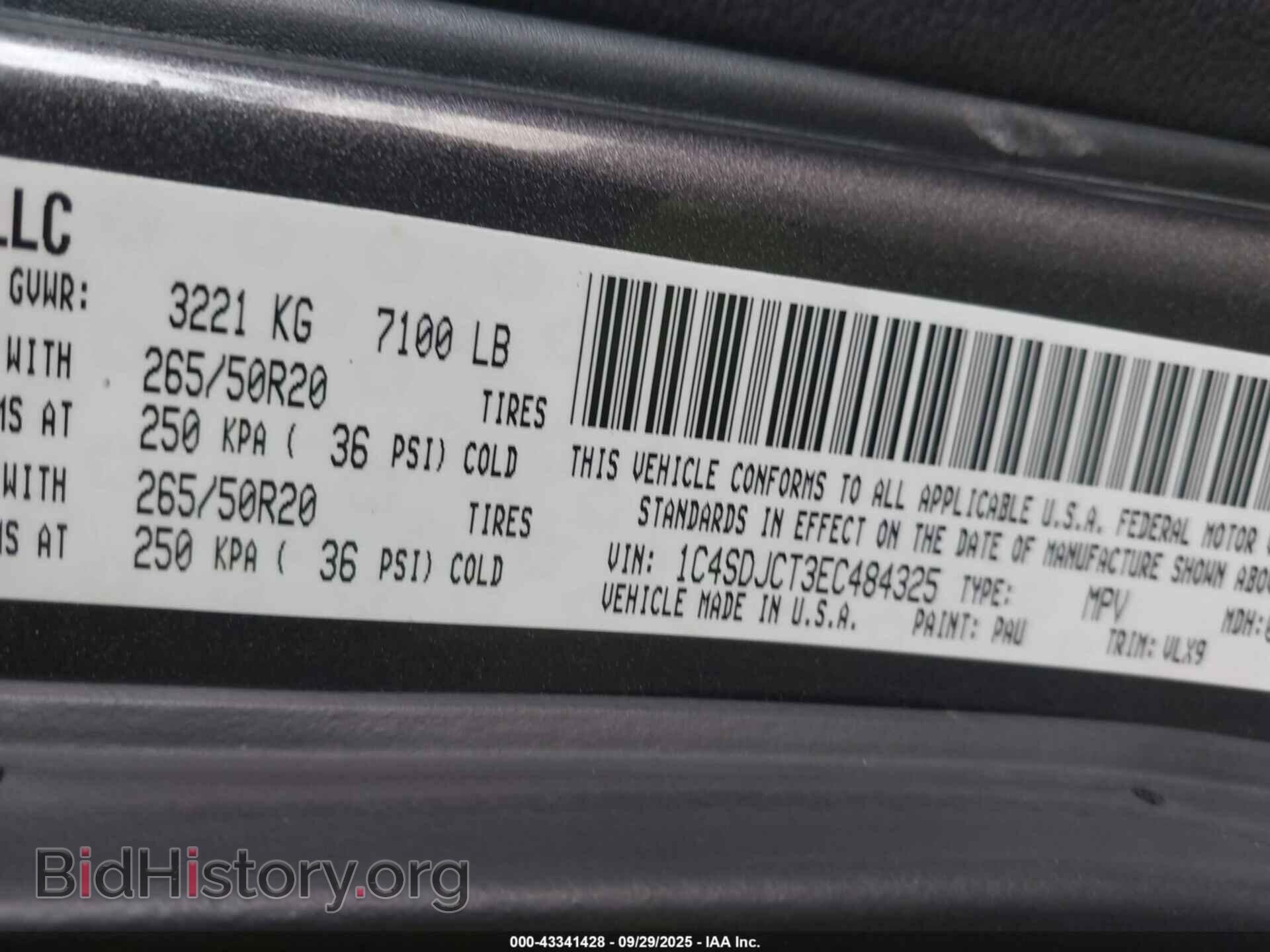 2014 DODGE DURANGO - VIN: 1C4SDJCT3EC484325 - Фото 9