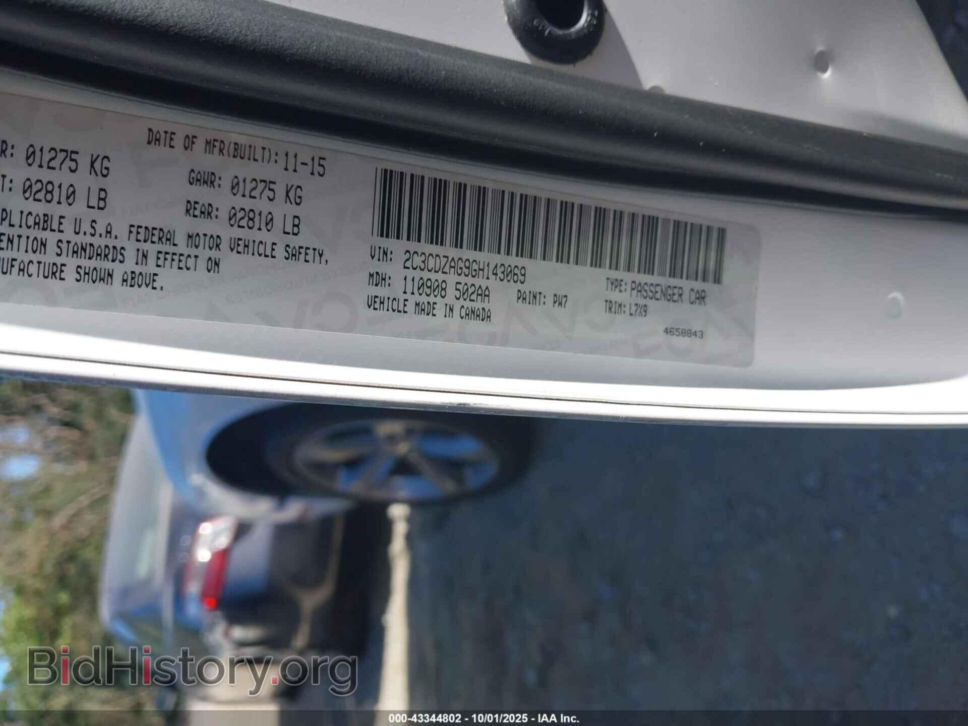 2016 DODGE CHALLENGER - VIN: 2C3CDZAG9GH143069 - Photo 9