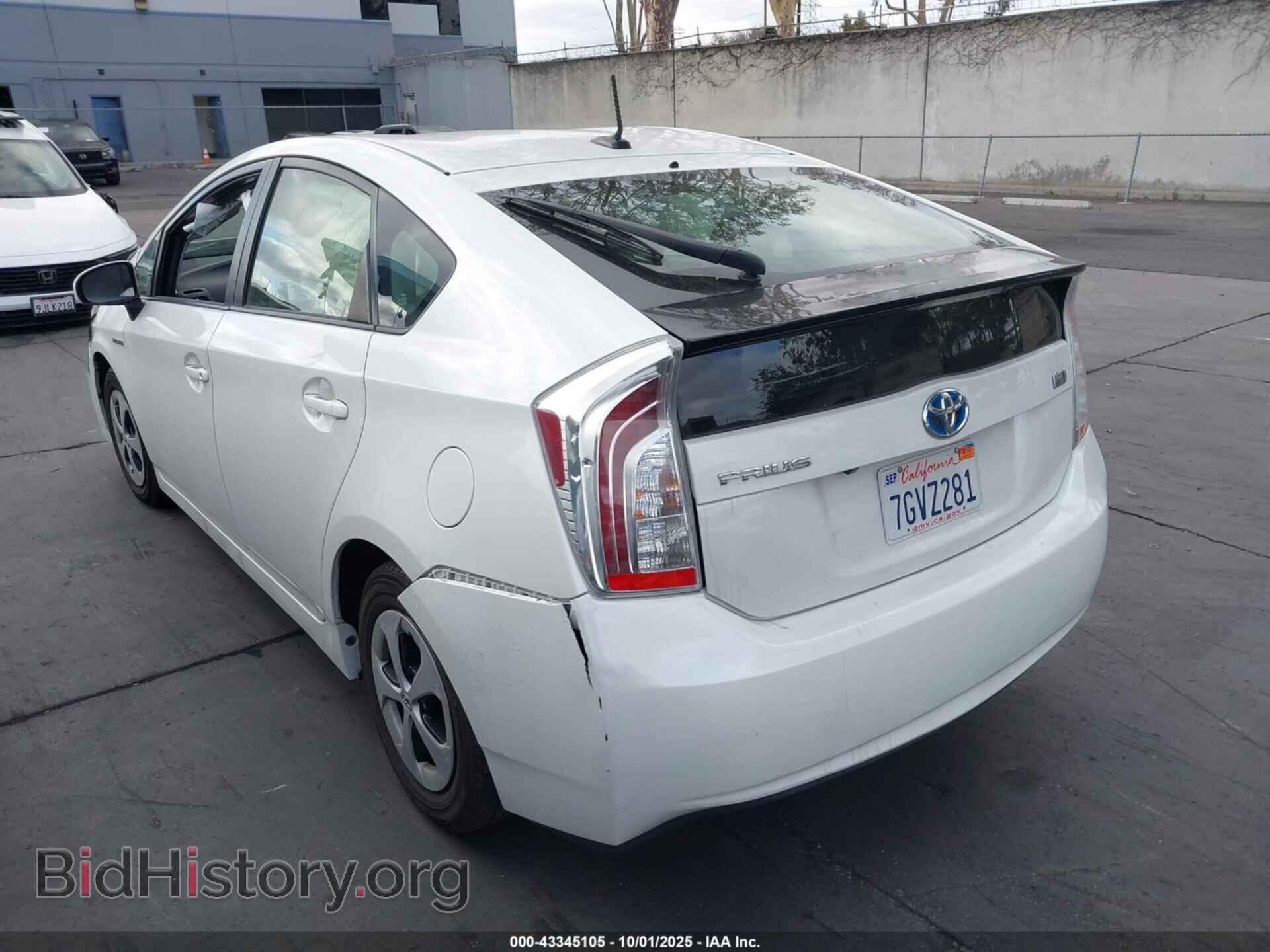 2014 TOYOTA PRIUS - VIN: JTDKN3DU6E0375889 - Фото 3
