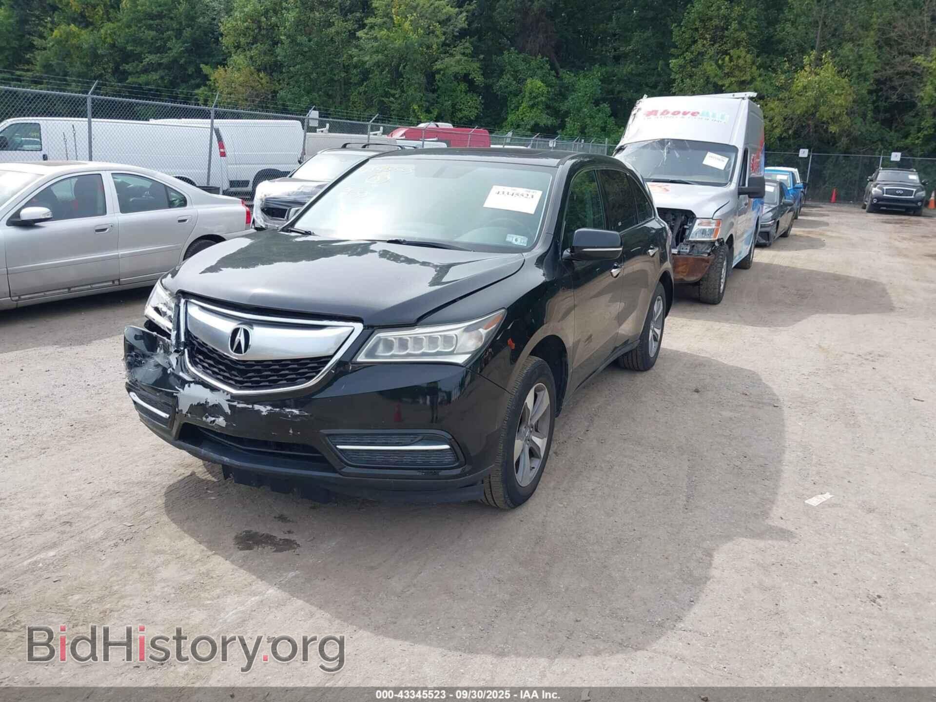 2014 ACURA MDX - VIN: 5FRYD4H25EB031997 - Фото 2