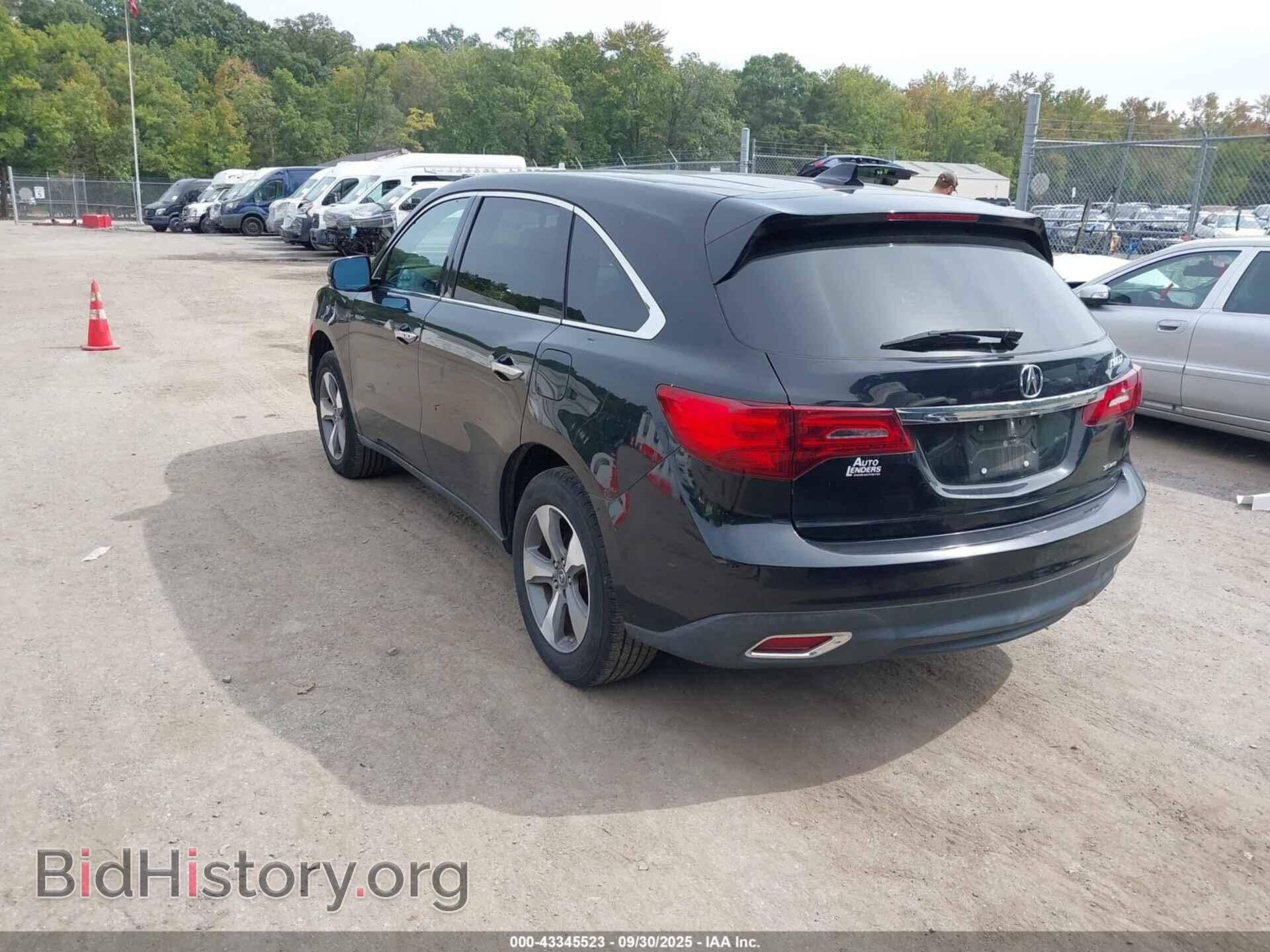2014 ACURA MDX - VIN: 5FRYD4H25EB031997 - Фото 3