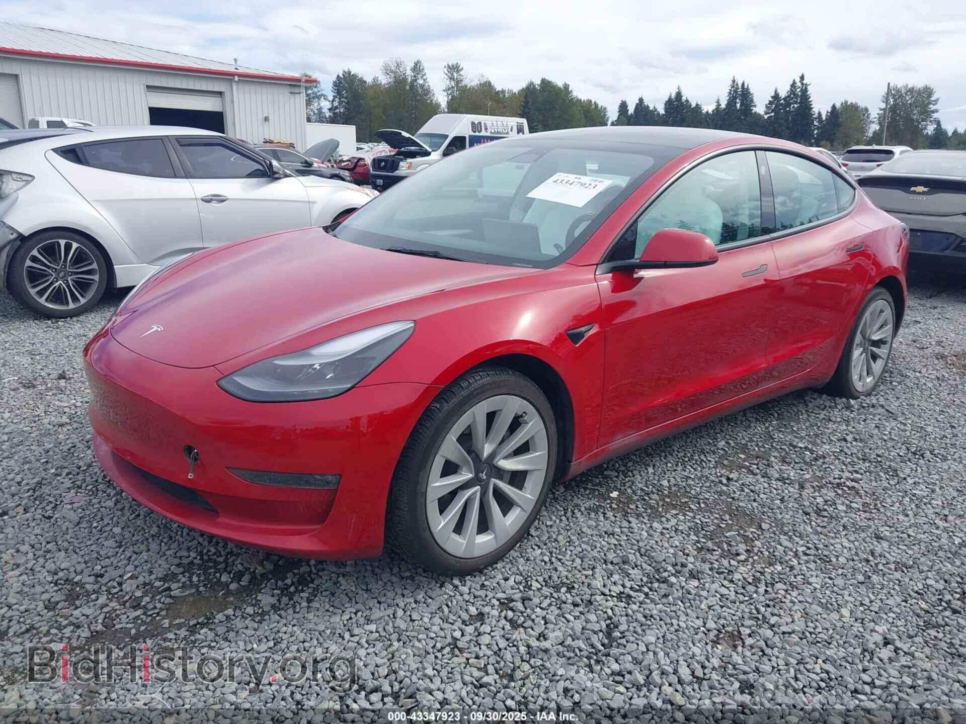 2022 TESLA MODEL 3 - VIN: 5YJ3E1EB5NF349971 - Фото 2