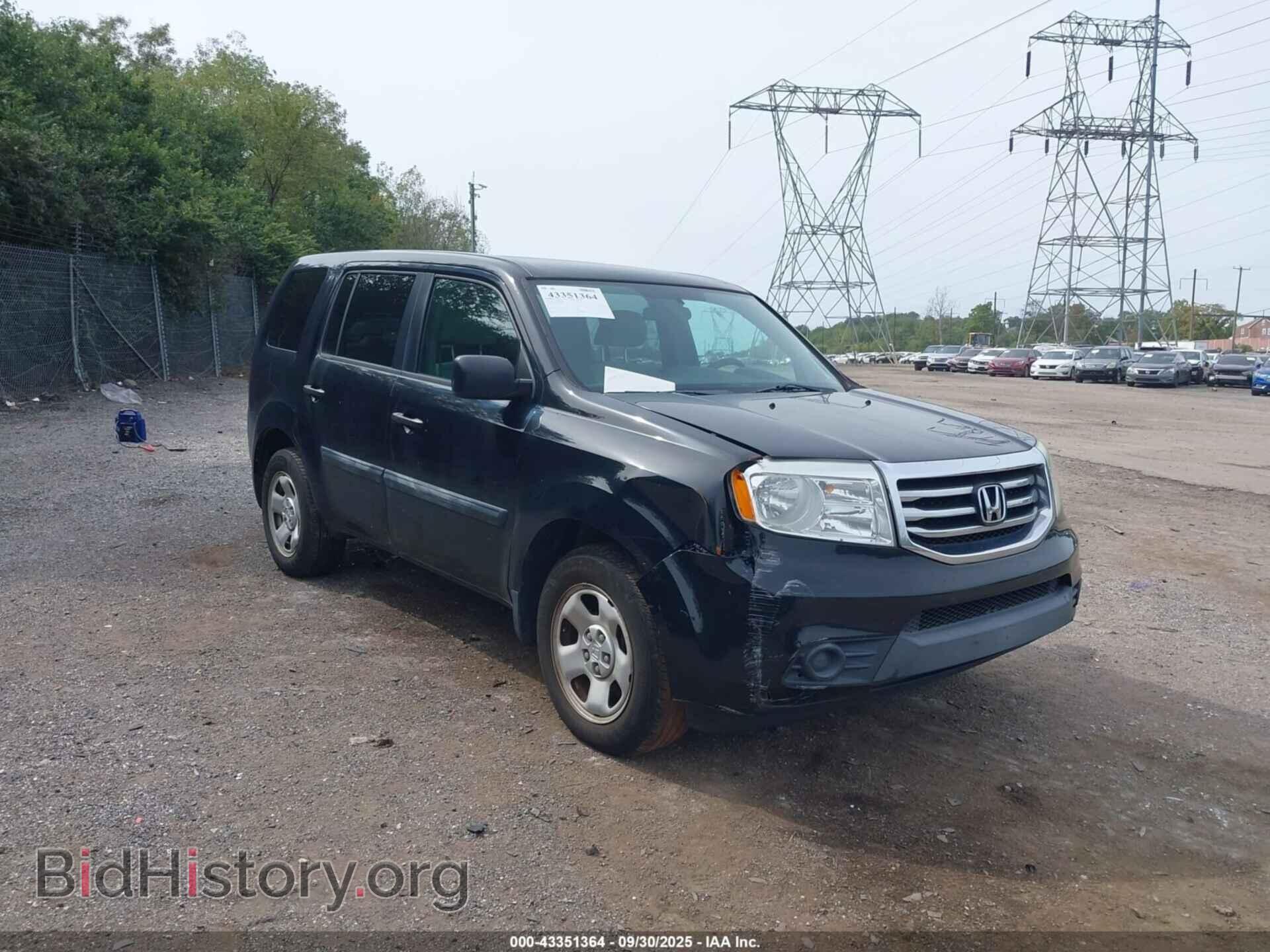 Photo 5FNYF4H24DB064371 - HONDA PILOT 2013