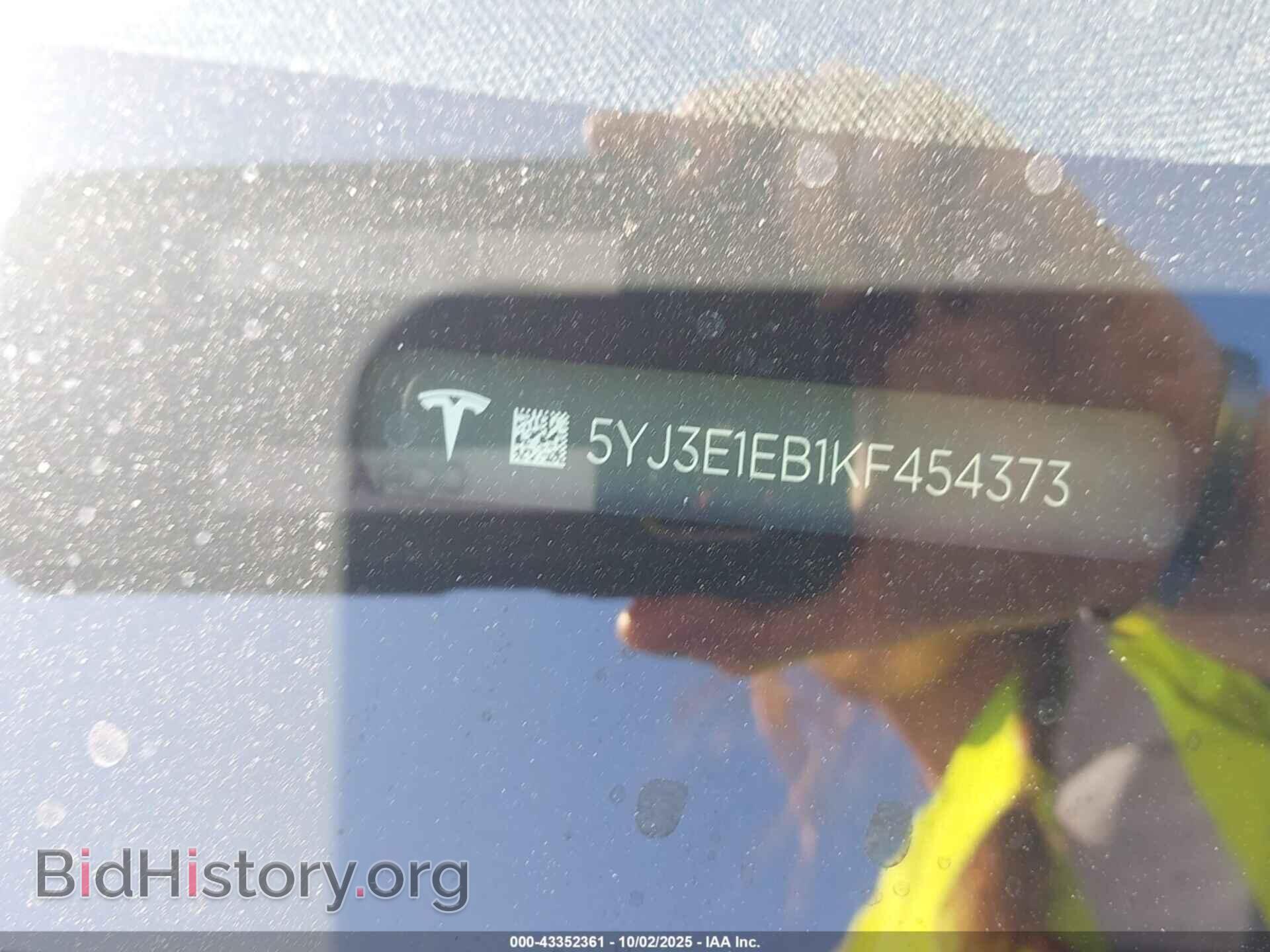 2019 TESLA MODEL 3 - VIN: 5YJ3E1EB1KF454373 - Фото 9