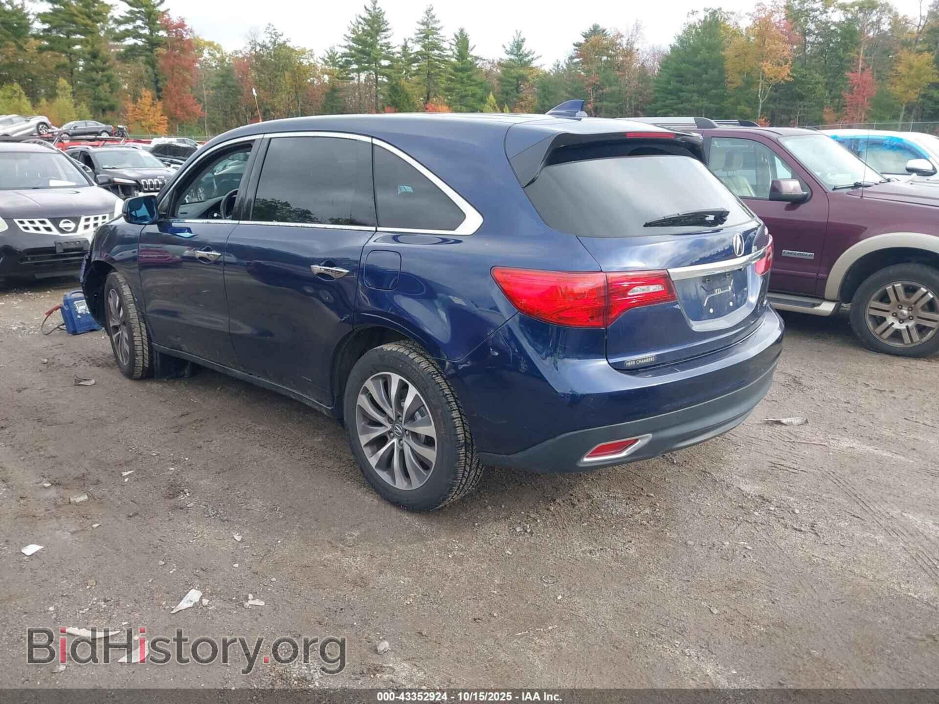2016 ACURA MDX - VIN: 5FRYD4H4XGB016156 - Фото 3