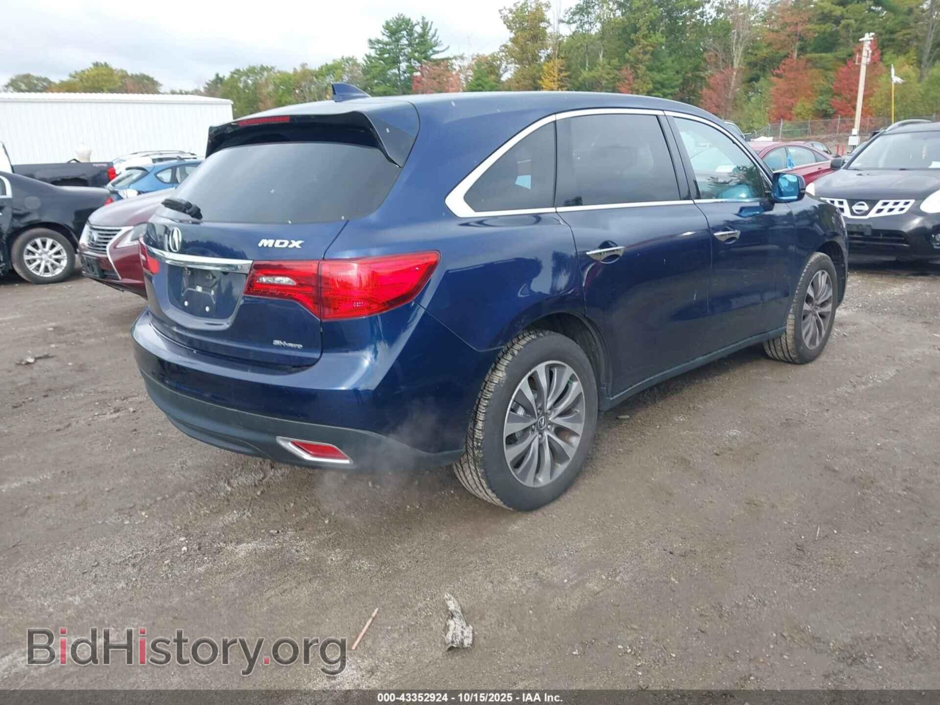 2016 ACURA MDX - VIN: 5FRYD4H4XGB016156 - Фото 4