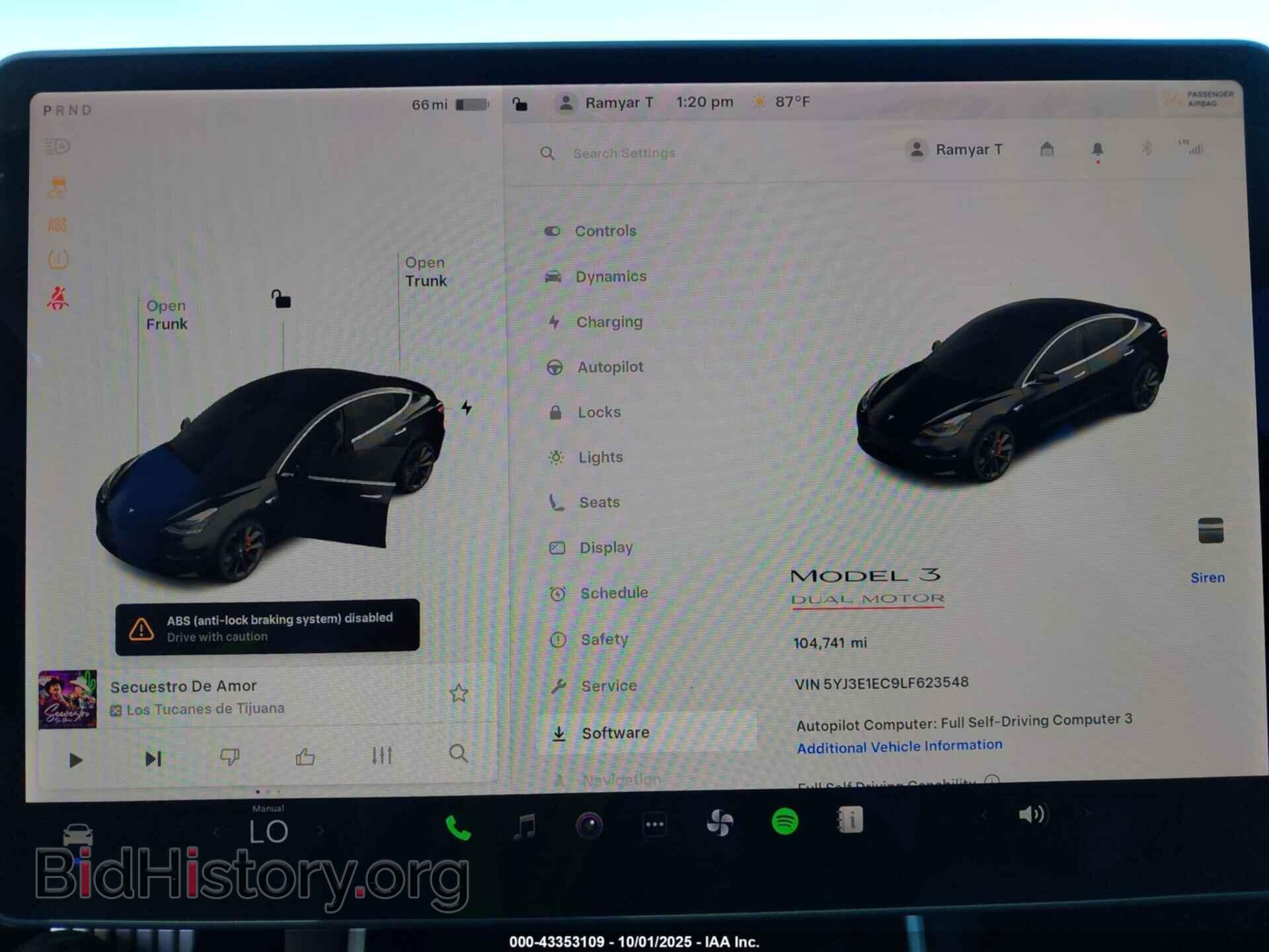 2020 TESLA MODEL 3 - VIN: 5YJ3E1EC9LF623548 - Фото 7