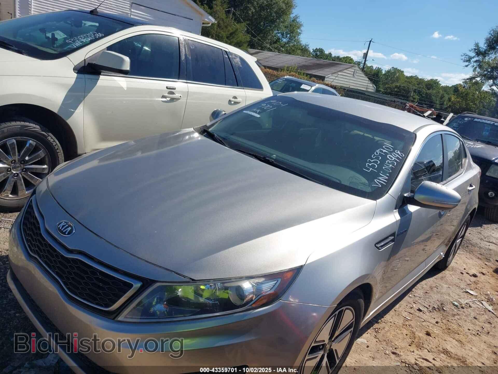 2013 KIA OPTIMA HYBRID - VIN: KNAGM4AD0D5043948 - Фото 2