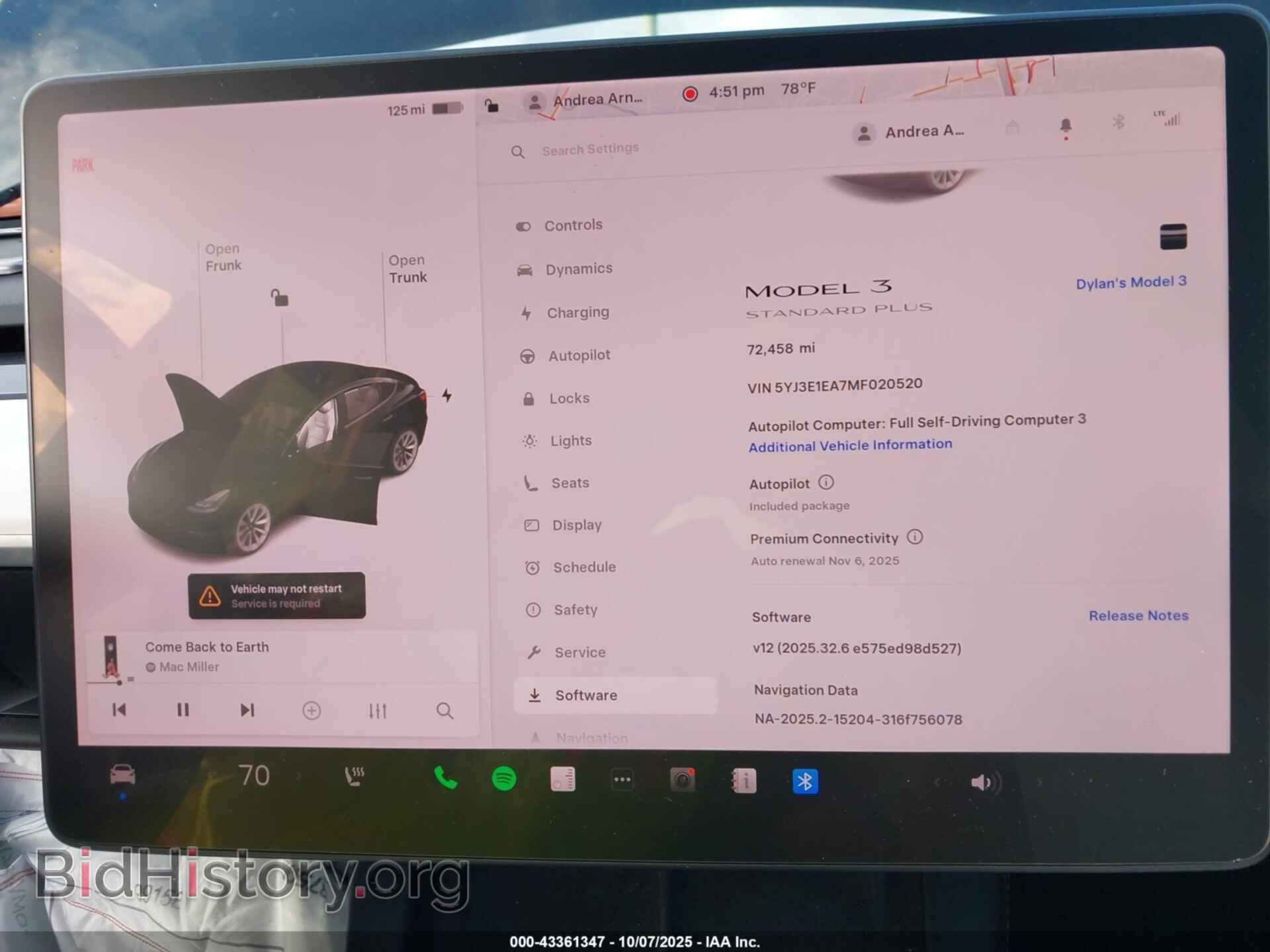 2021 TESLA MODEL 3 - VIN: 5YJ3E1EA7MF020520 - Photo 7