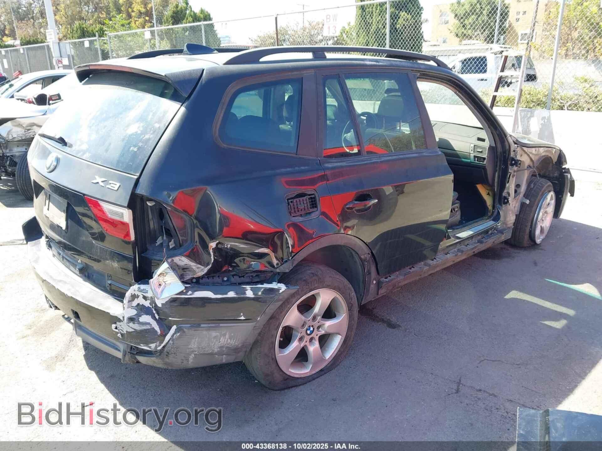 2008 BMW X3 - VIN: WBXPC93478WJ03386 - Фото 4