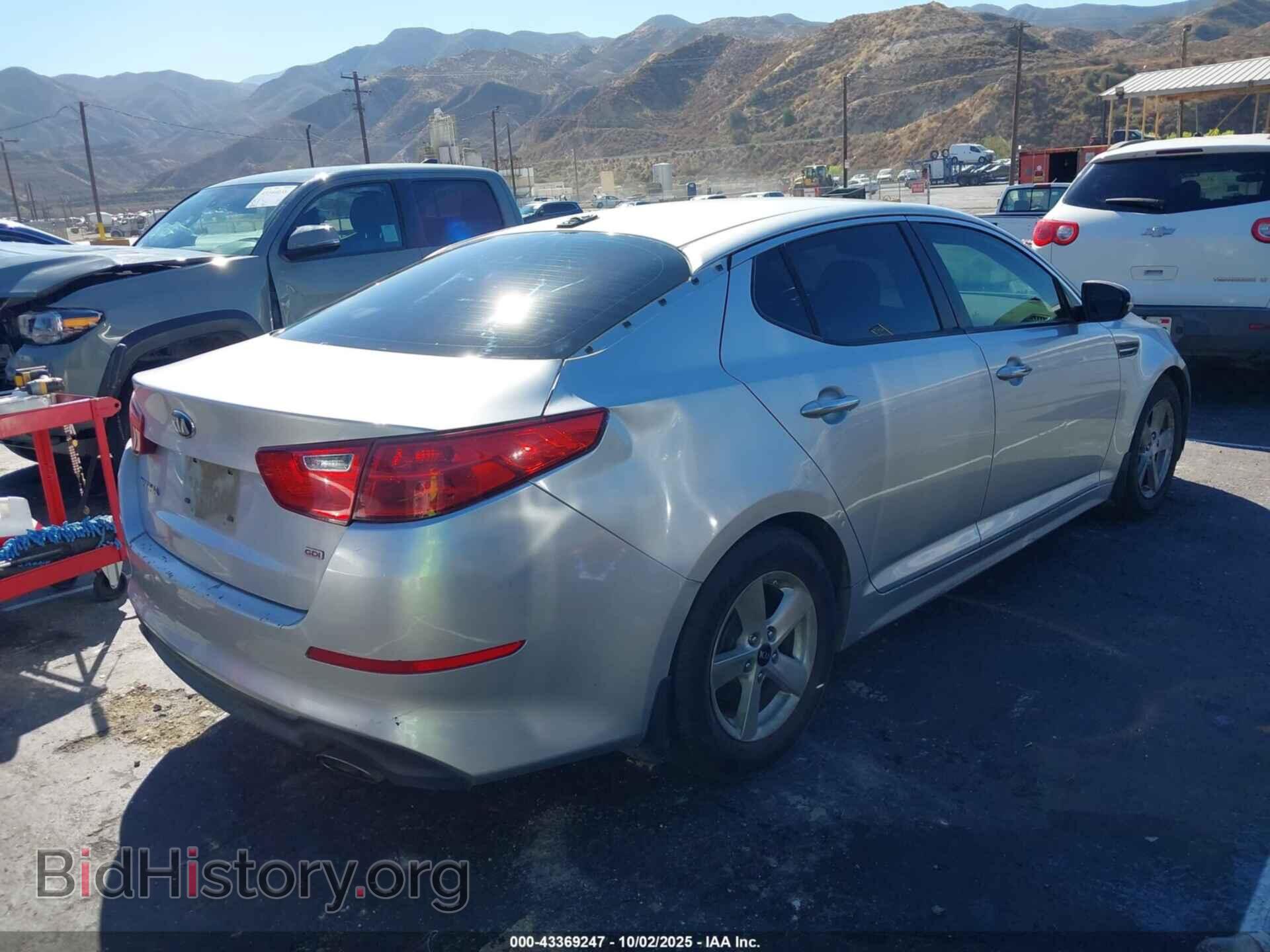 2014 KIA OPTIMA - VIN: KNAGM4A77E5452394 - Фото 4