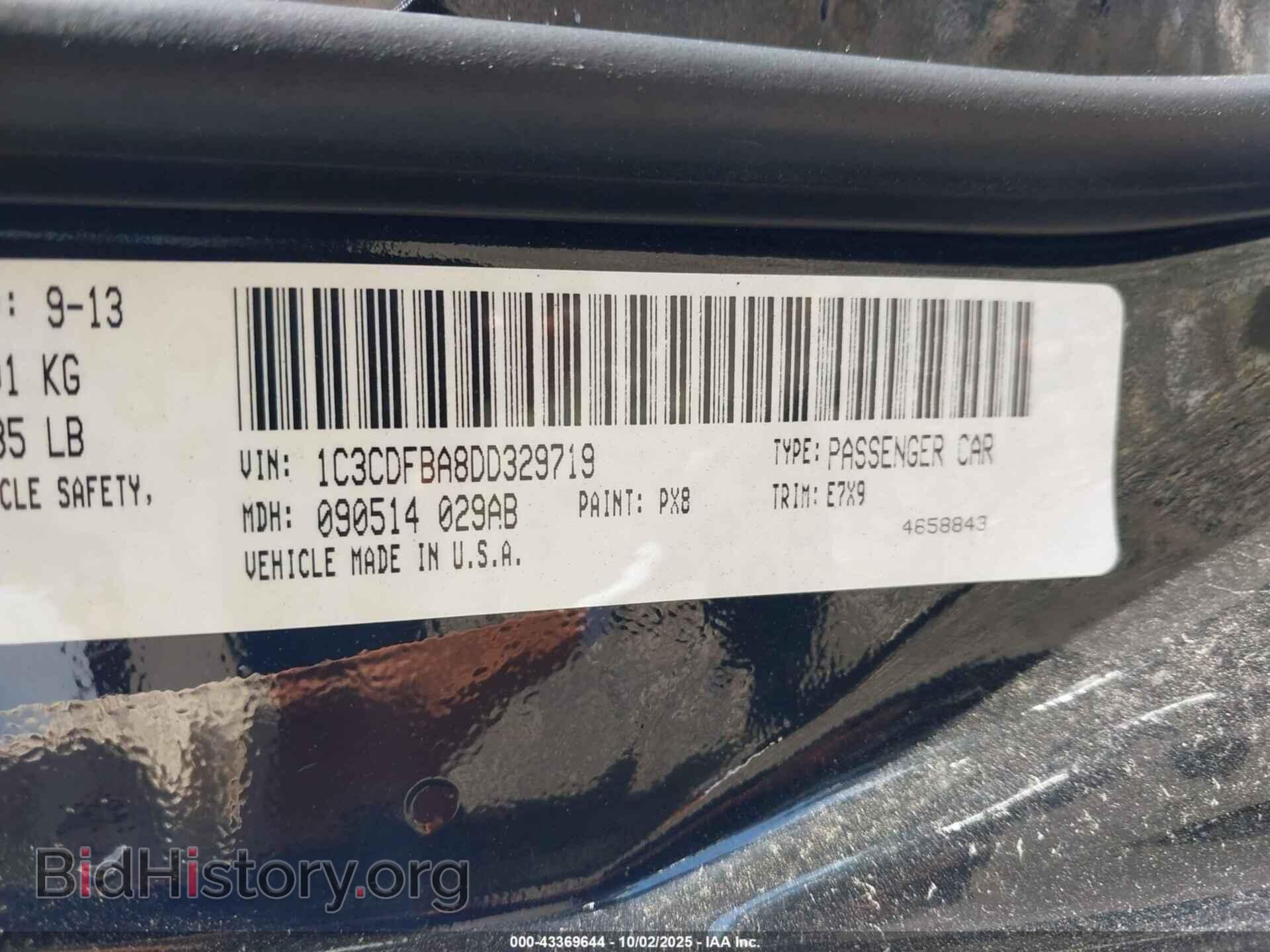 2013 DODGE DART - VIN: 1C3CDFBA8DD329719 - Фото 9