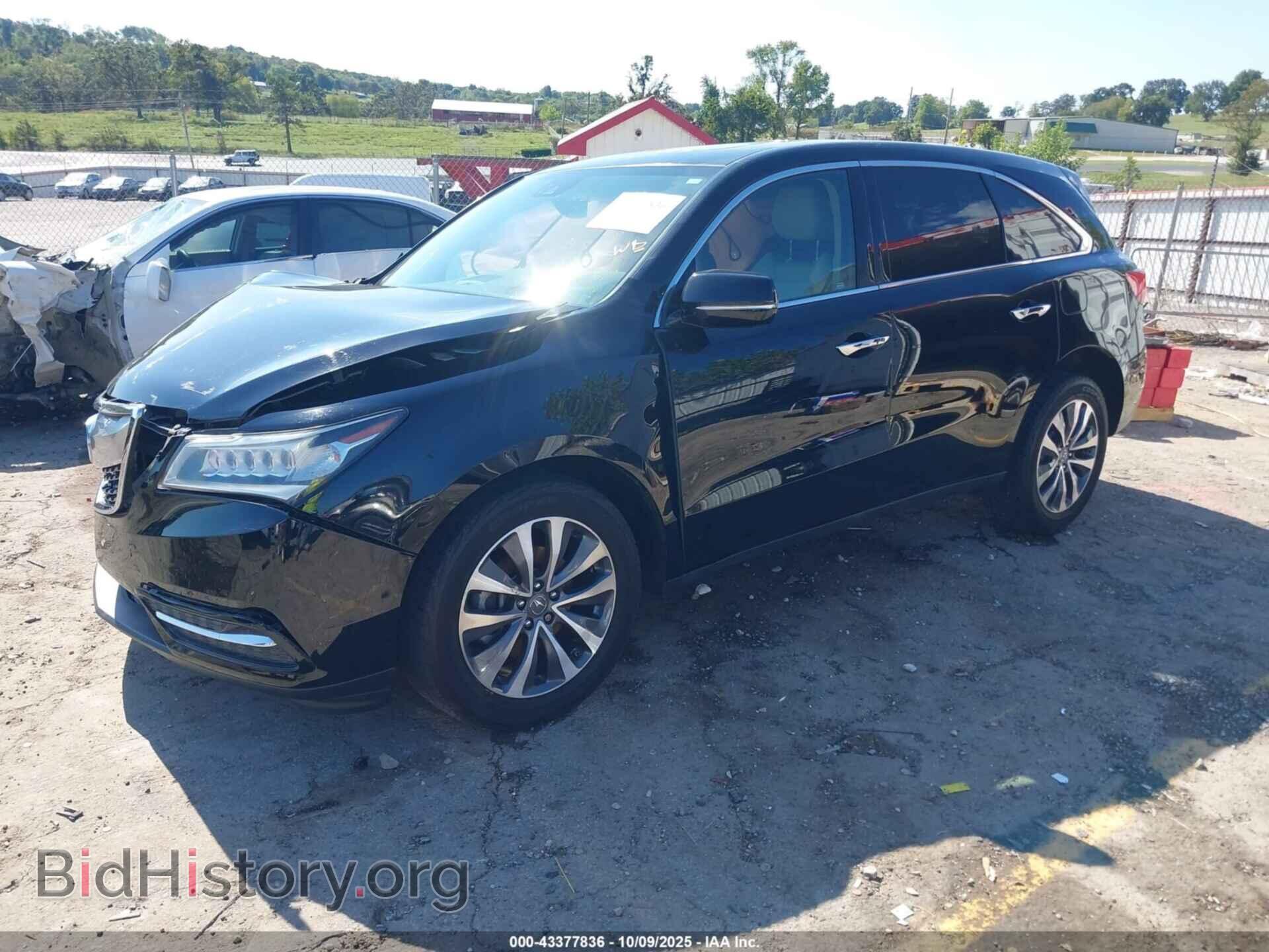 2016 ACURA MDX - VIN: 5FRYD4H4XGB016299 - Фото 2