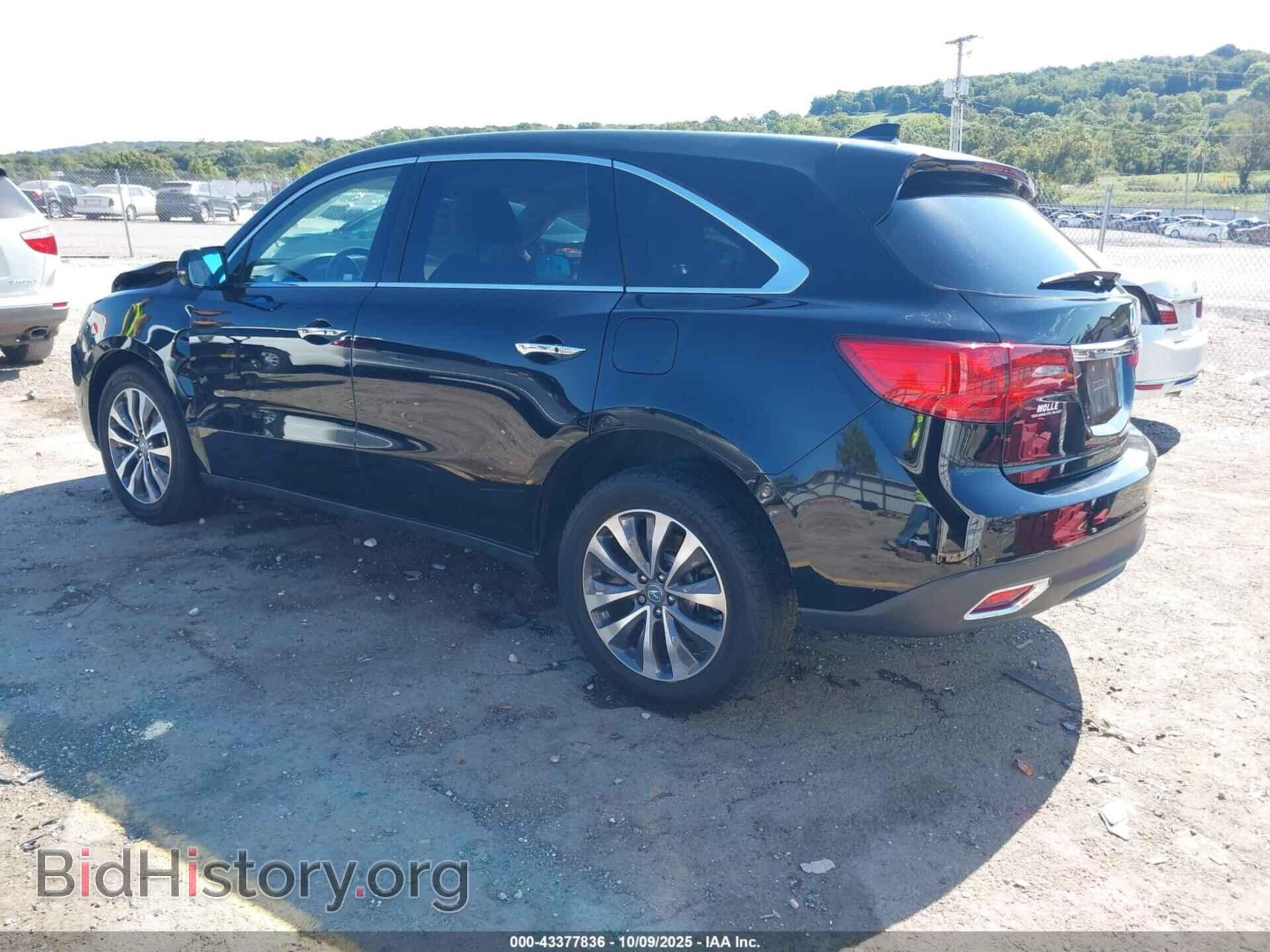 2016 ACURA MDX - VIN: 5FRYD4H4XGB016299 - Фото 3