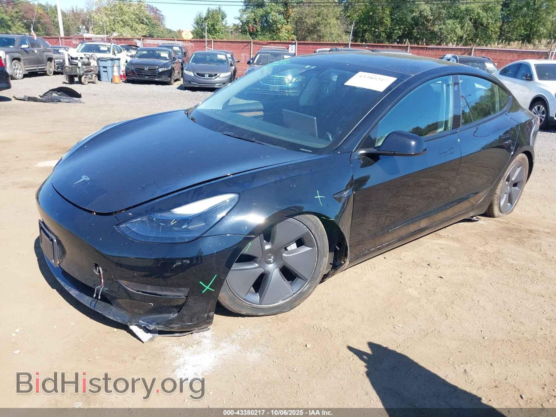 2022 TESLA MODEL 3 - VIN: 5YJ3E1EB3NF123752 - Фото 2