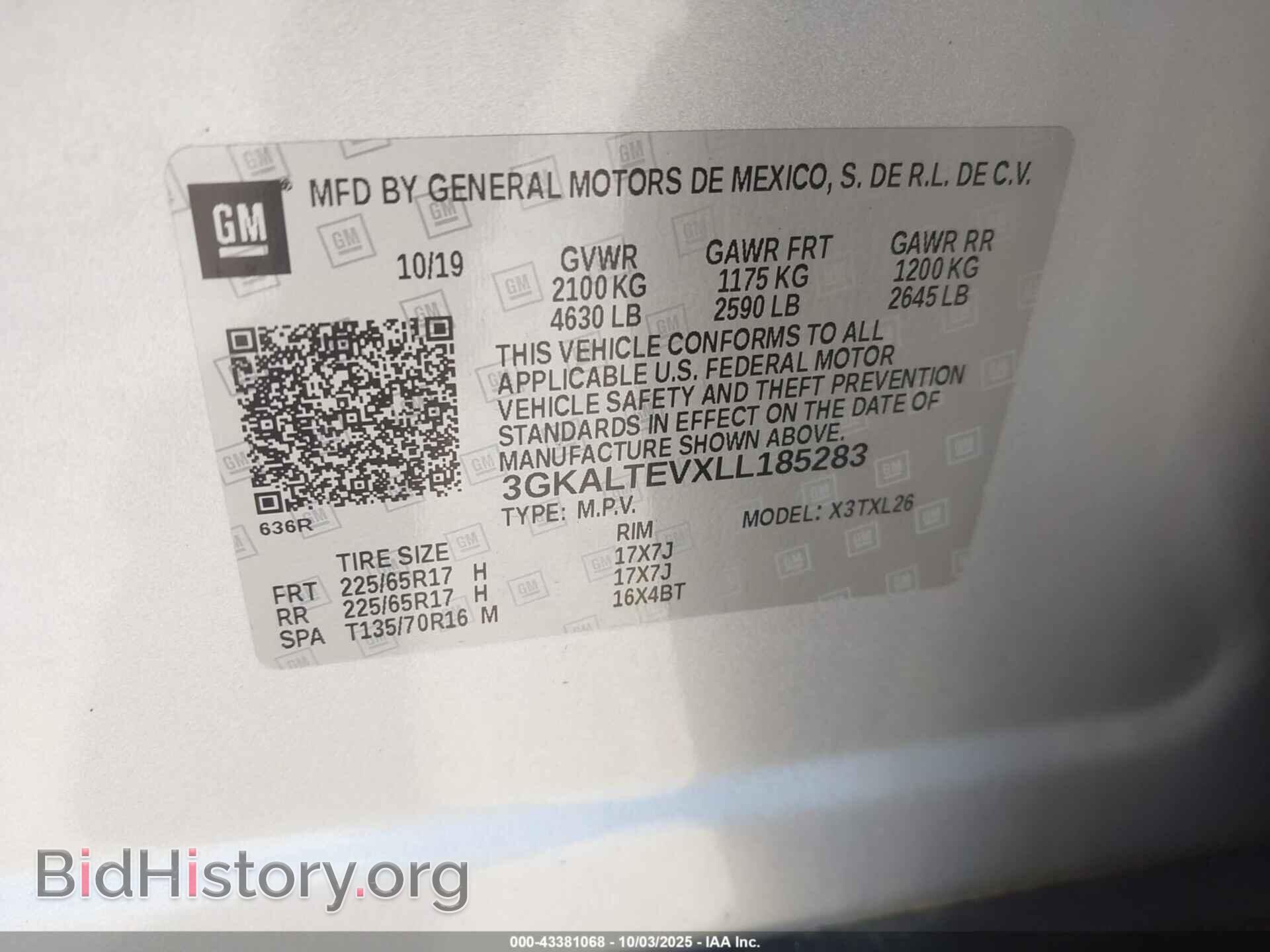 2020 GMC TERRAIN - VIN: 3GKALTEVXLL185283 - Фото 9
