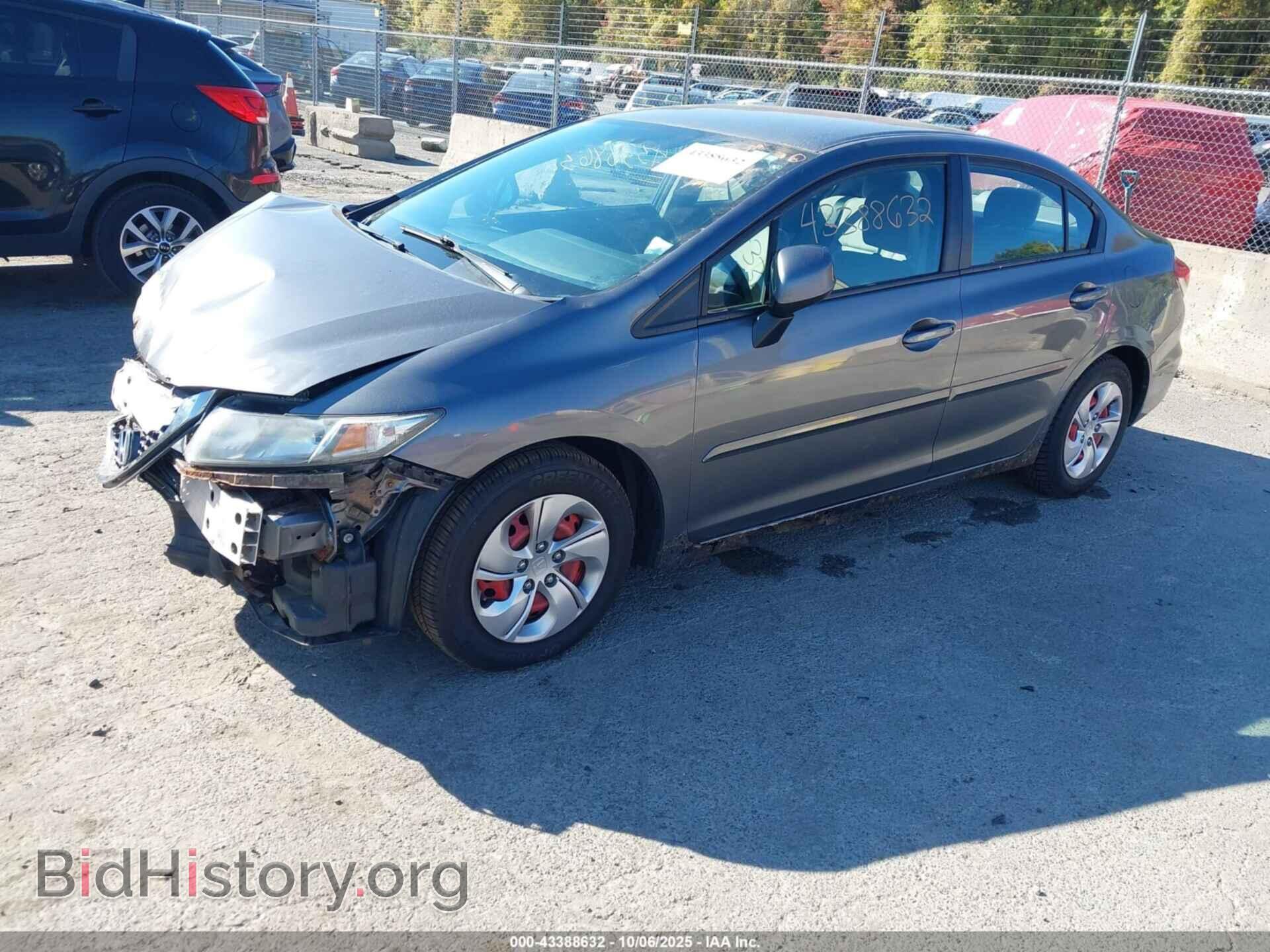 2013 HONDA CIVIC - VIN: 19XFB2E56DE034123 - Фото 2