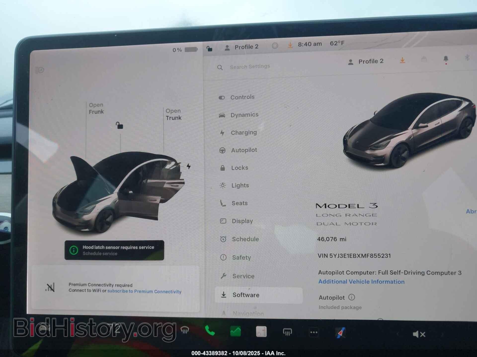 2021 TESLA MODEL 3 - VIN: 5YJ3E1EBXMF855231 - Фото 7