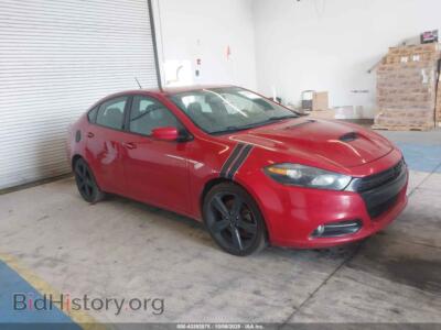 2016 Dodge DART GT, red — VIN 1C3CDFEB6GD644592, IAAI