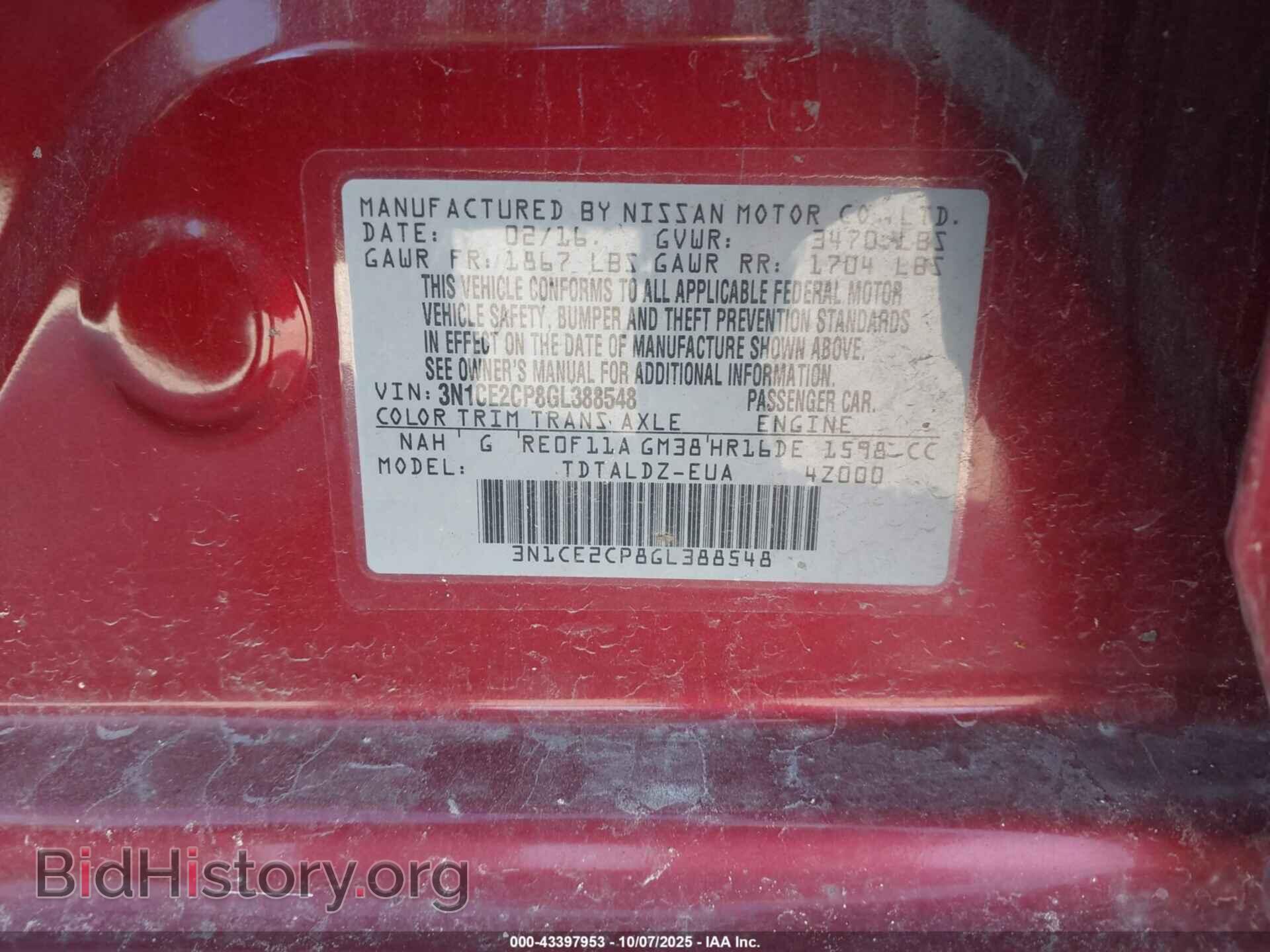 2016 NISSAN VERSA NOTE - VIN: 3N1CE2CP8GL388548 - Photo 9