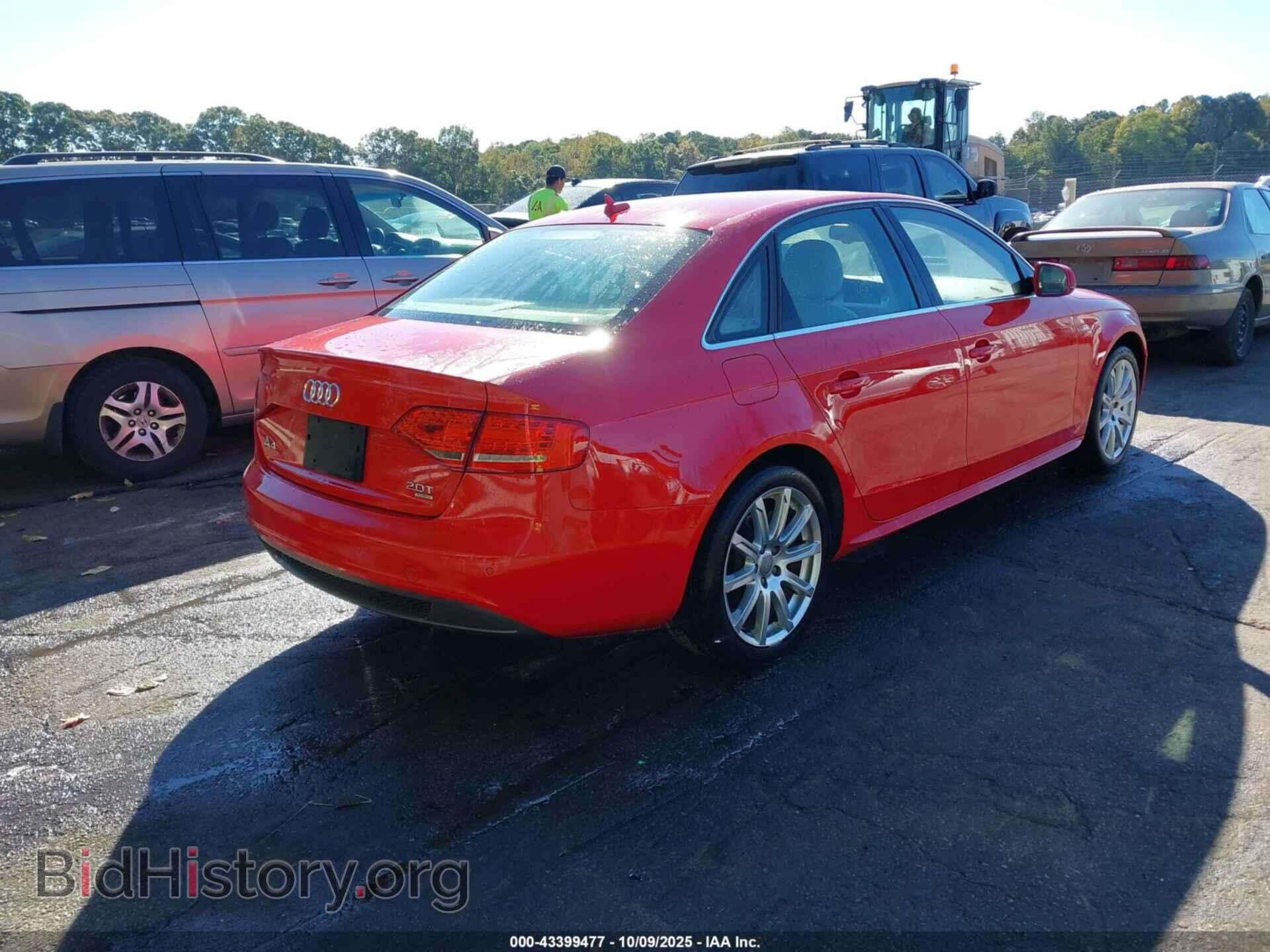 2012 AUDI A4 - VIN: WAUFFAFL9CA082189 - Photo 4