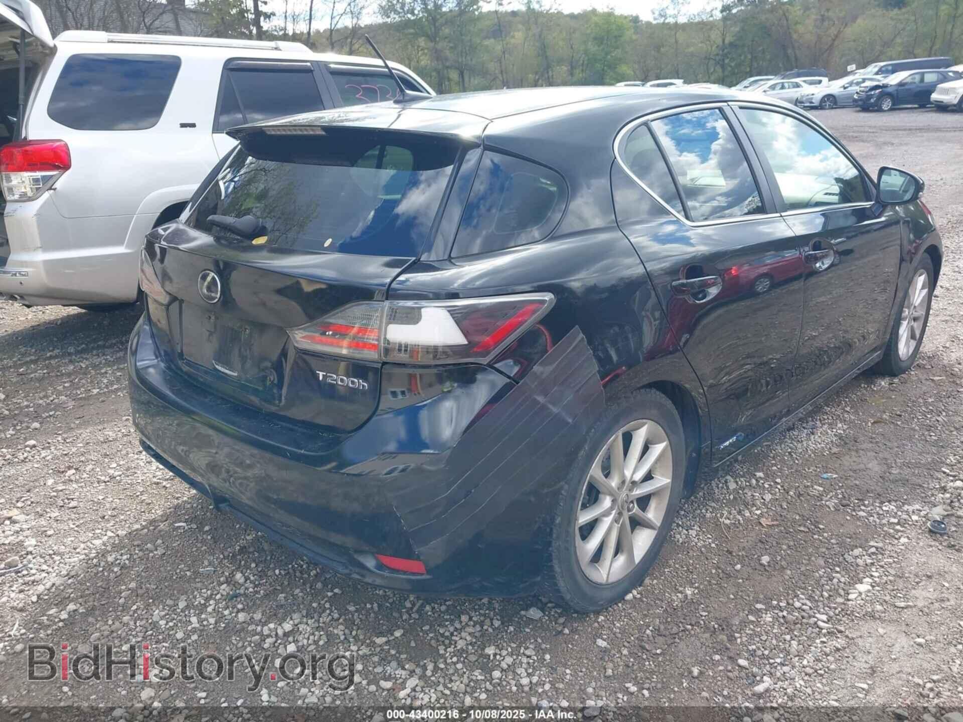 2012 LEXUS CT 200H - VIN: JTHKD5BHXC2091122 - Фото 4