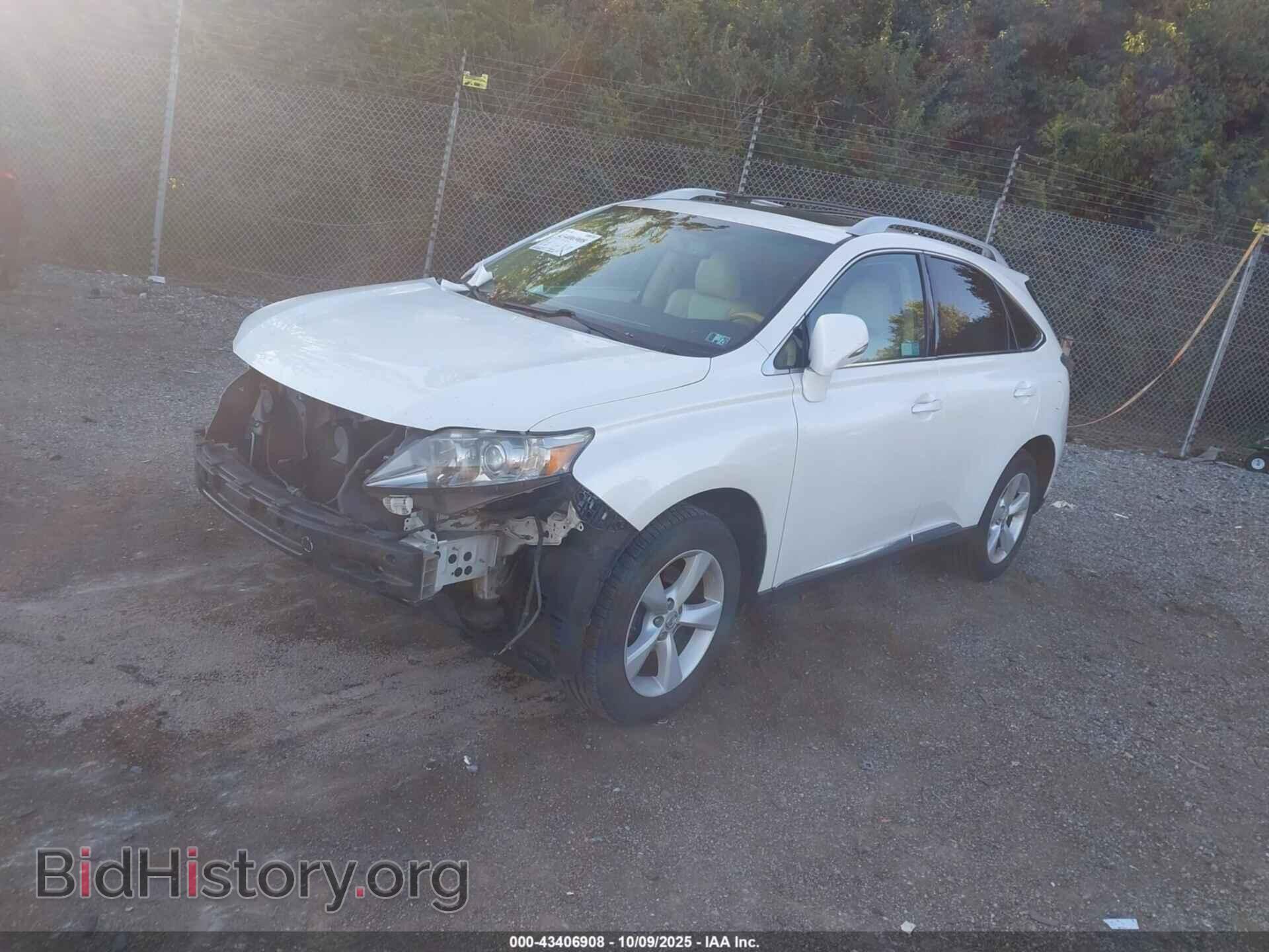 2012 LEXUS RX 350 - VIN: 2T2BK1BA7CC130183 - Фото 2