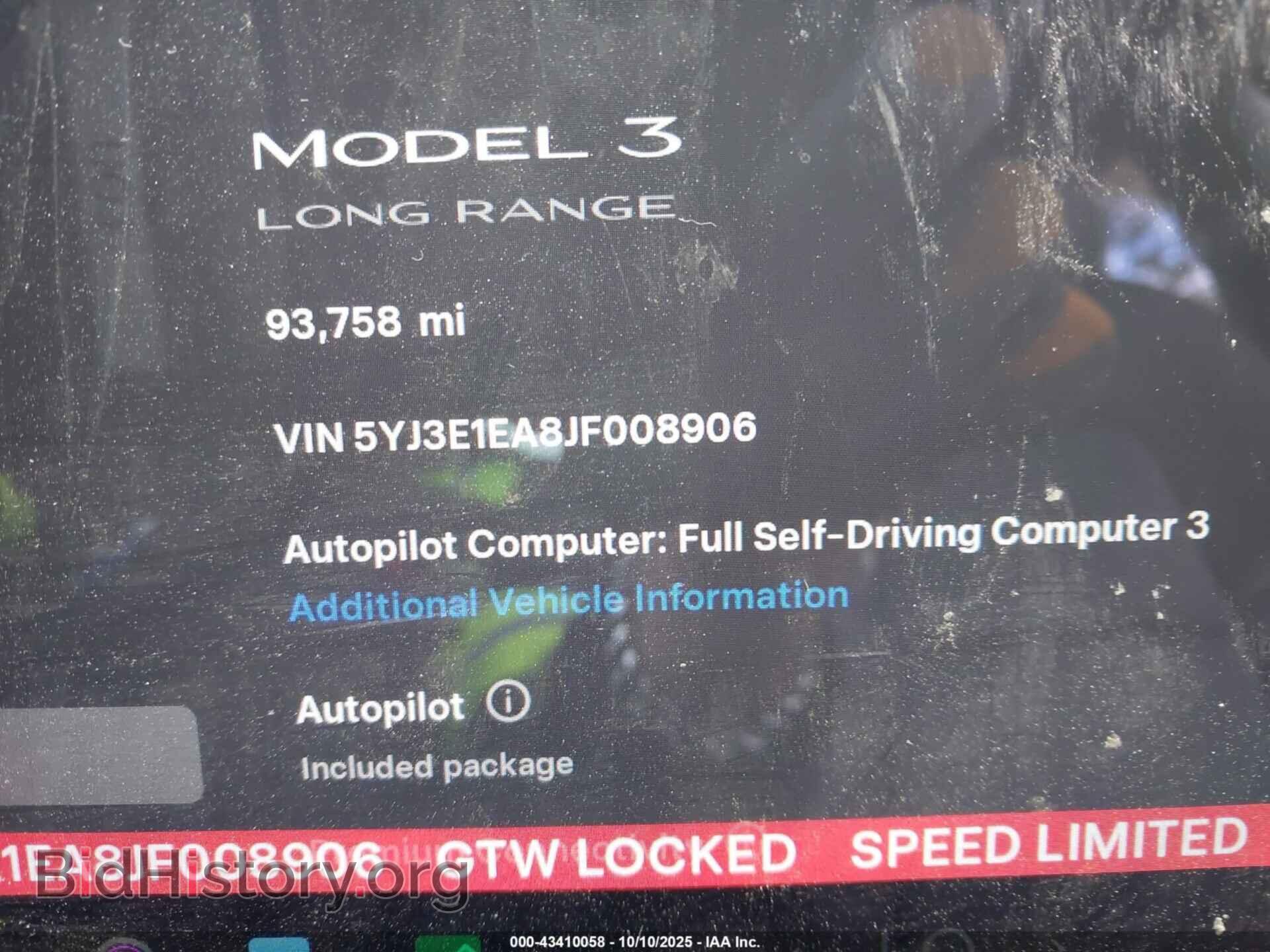 2018 TESLA MODEL 3 - VIN: 5YJ3E1EA8JF008906 - Фото 7